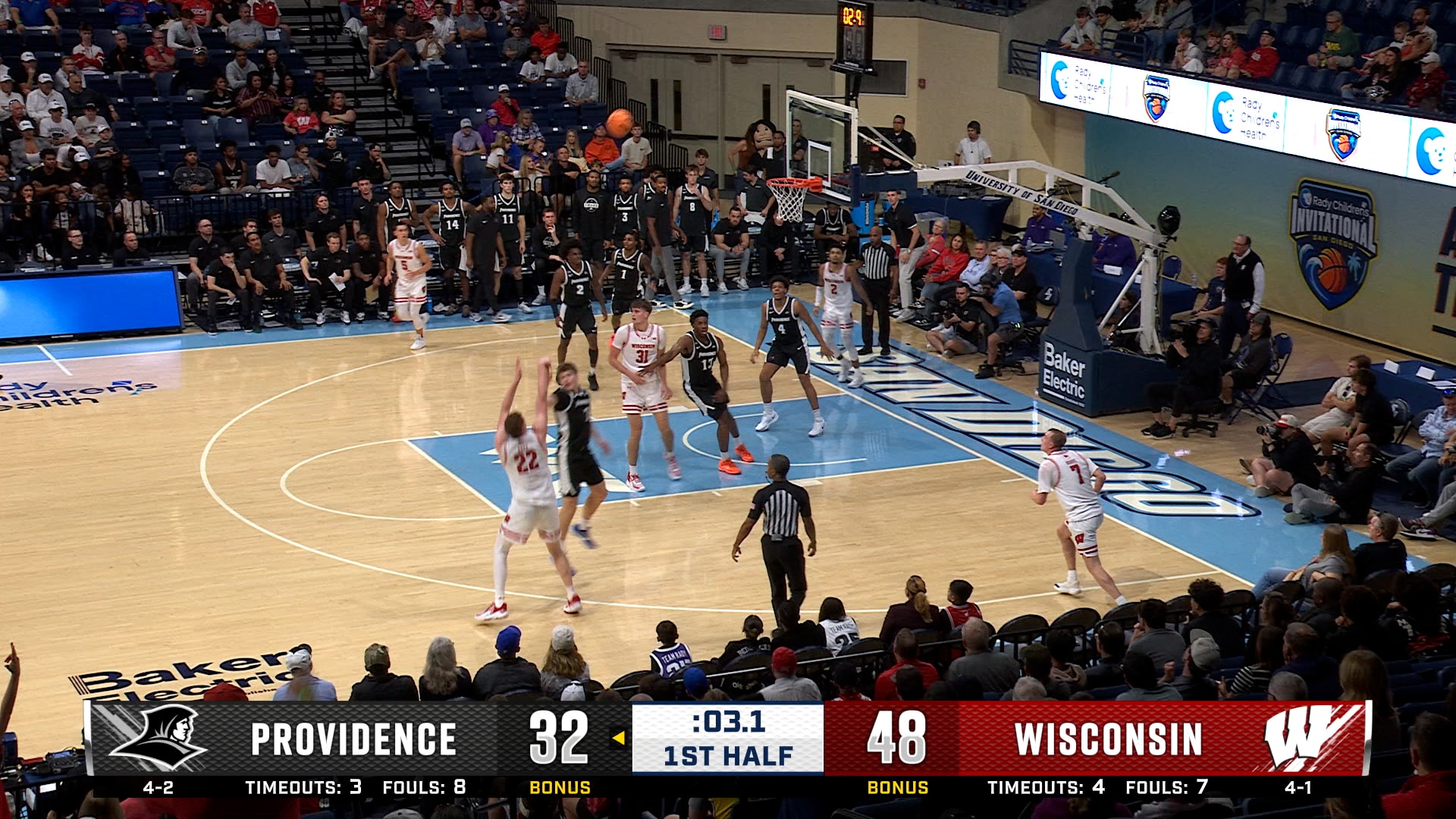 Wisconsin’s Austin Rapp makes 3-point buzzer-beater, extending lead over Providence