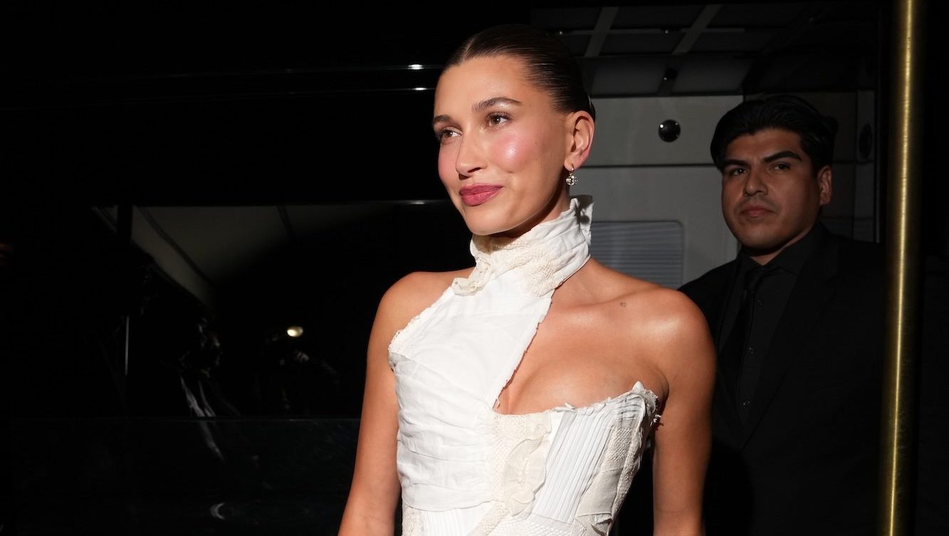 Hailey Bieber Shows Off Figure in Cheeky Bikini Photo