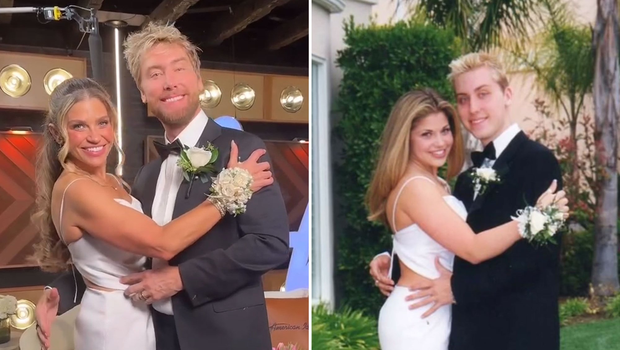 Danielle Fishel Wears 1999 Prom Dress Again to Recreate Photo With Lance Bass