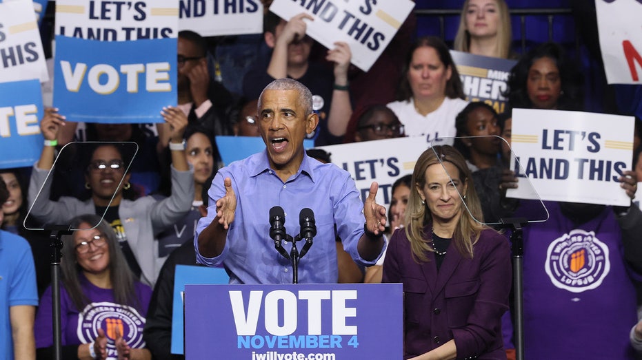 Obama's presence and Trump's policies consume 11th-hour rally to keep NJ blue