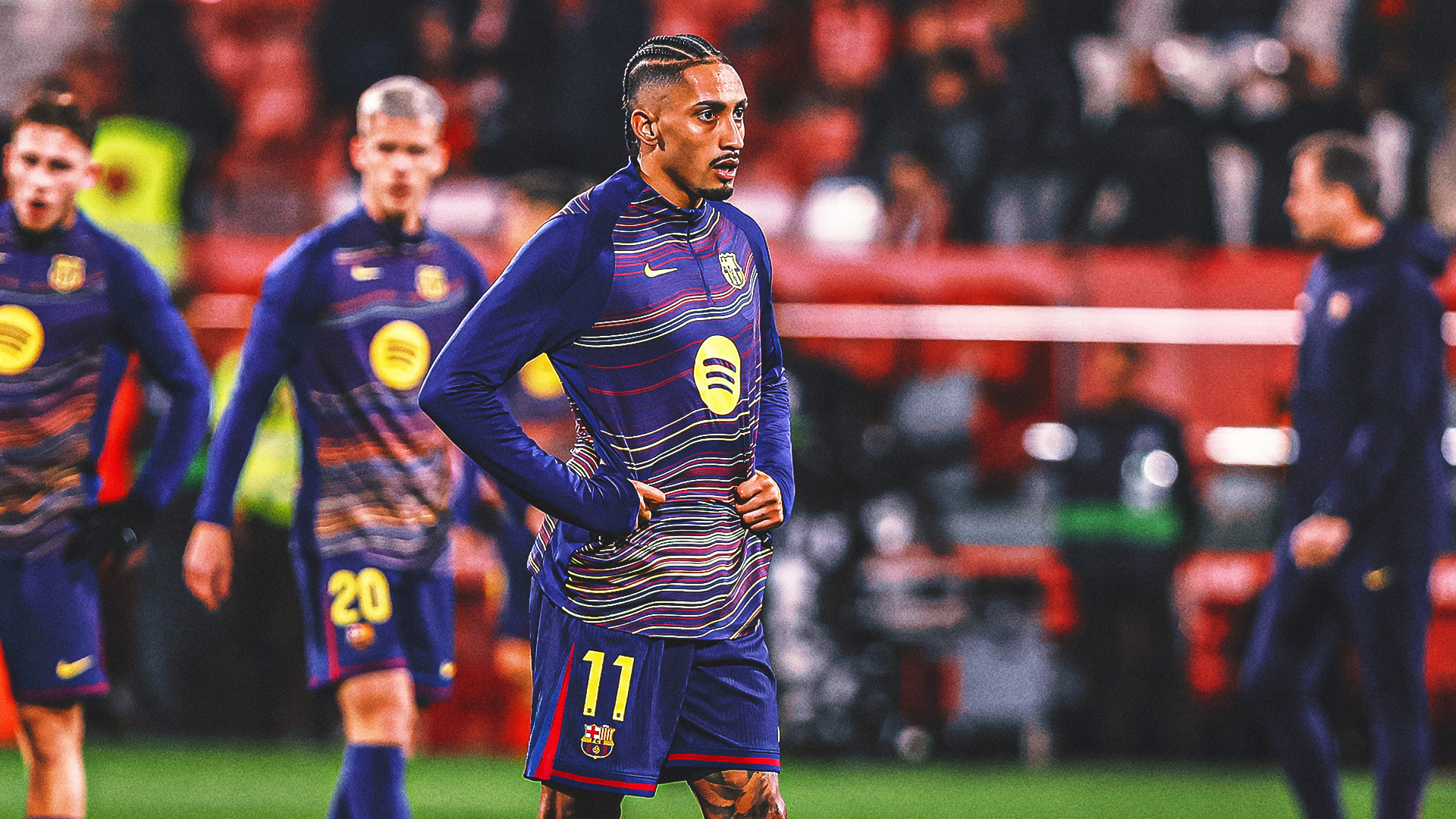 Raphinha Set For Barcelona Return As Rashford Remains Out With Knee Injury