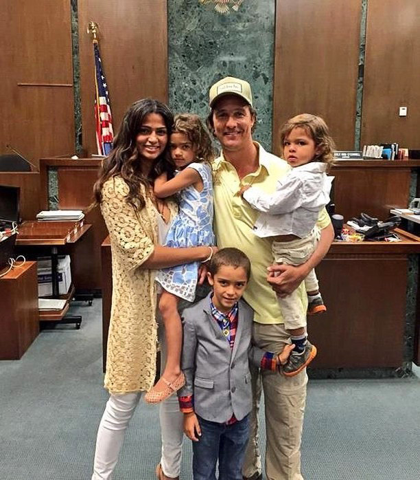 Matthew McConaughey and Wife Camila Alves Have Rare Outing With Kids