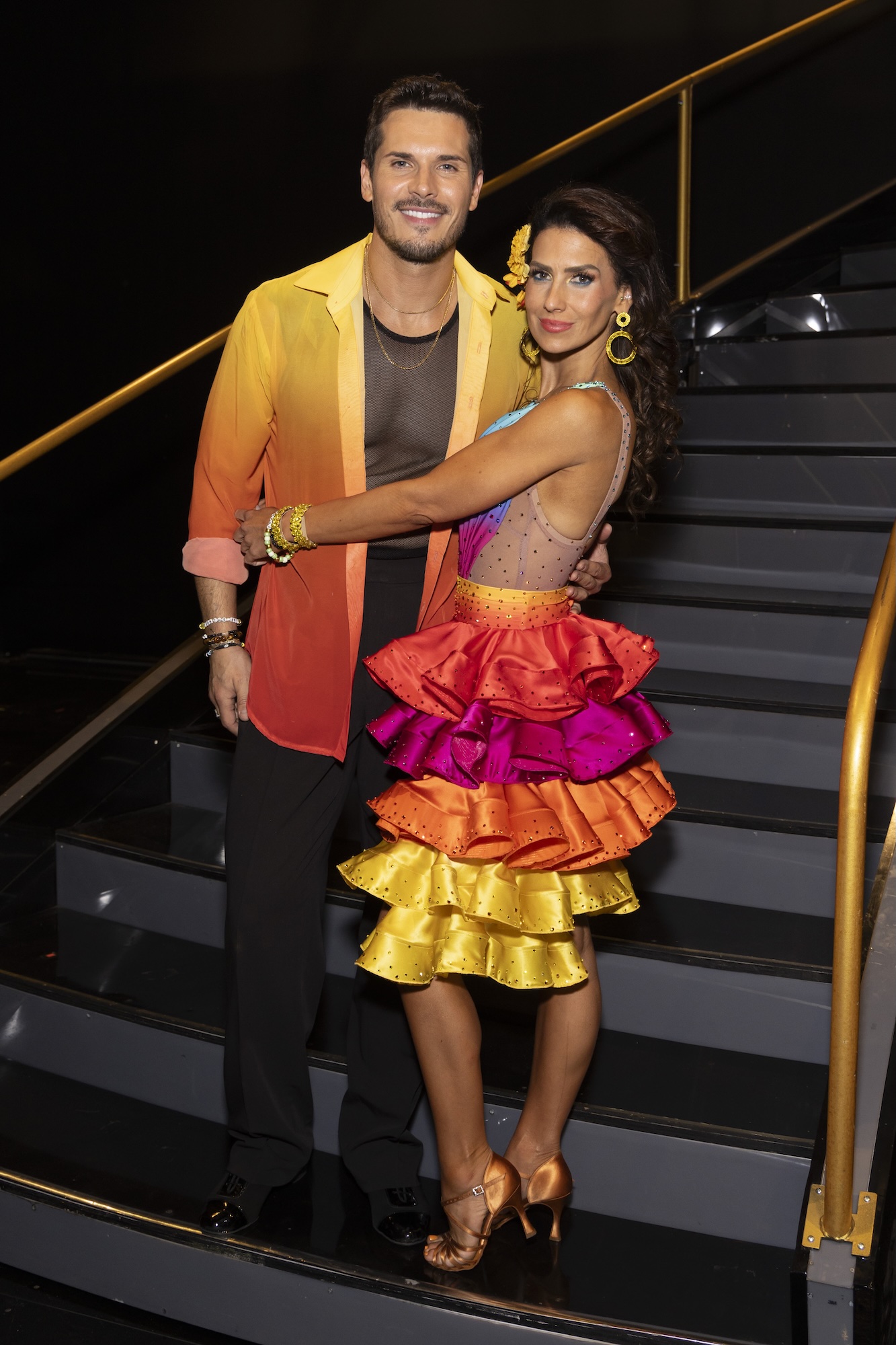 Brooks Nader Rocks Fur Coat and Seemingly Celebrates Ex Gleb’s ‘DWTS’ Exit