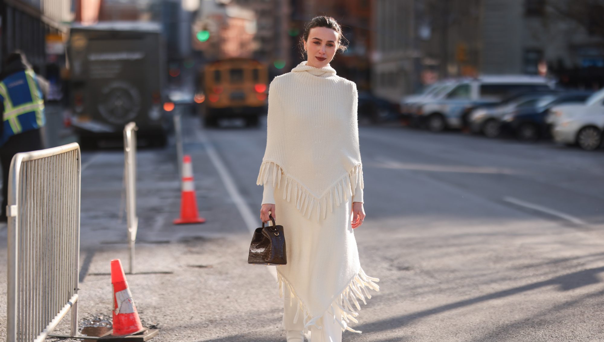 Rich Mom Ponchos Are the Winter Wardrobe Essential You Didn't Know You Needed