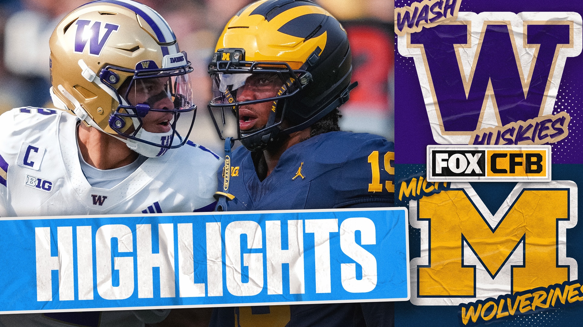 Washington Huskies vs. Michigan Wolverines Highlights | FOX College Football