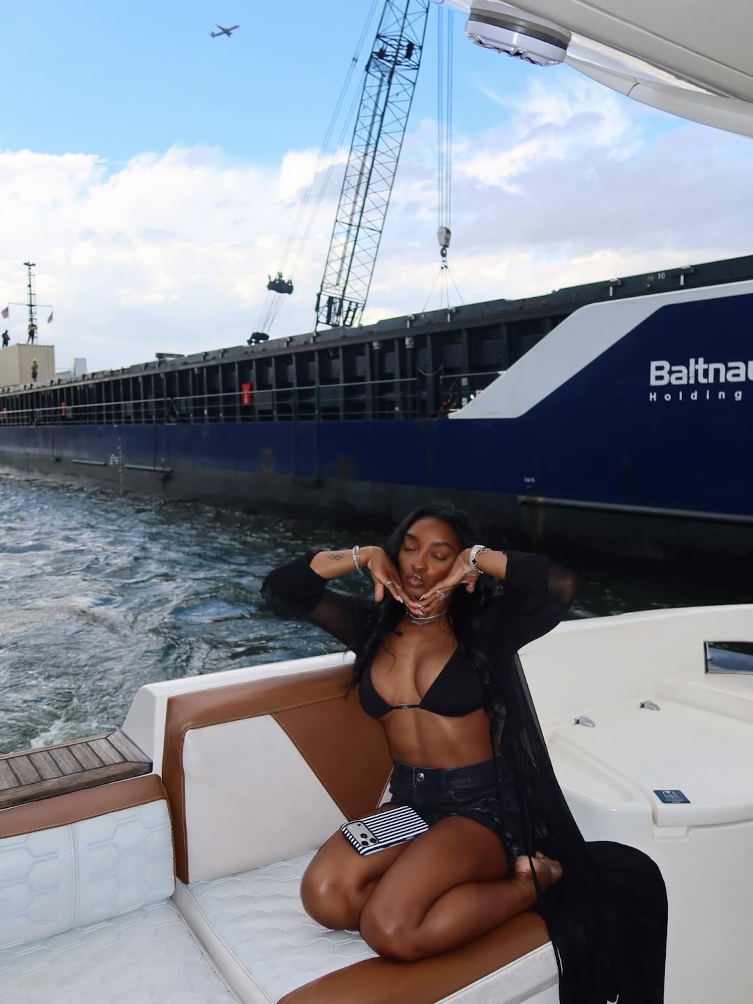 Simone Biles Rocks a Tiny Bikini While Celebrating Her 29th B-Day on a Yacht