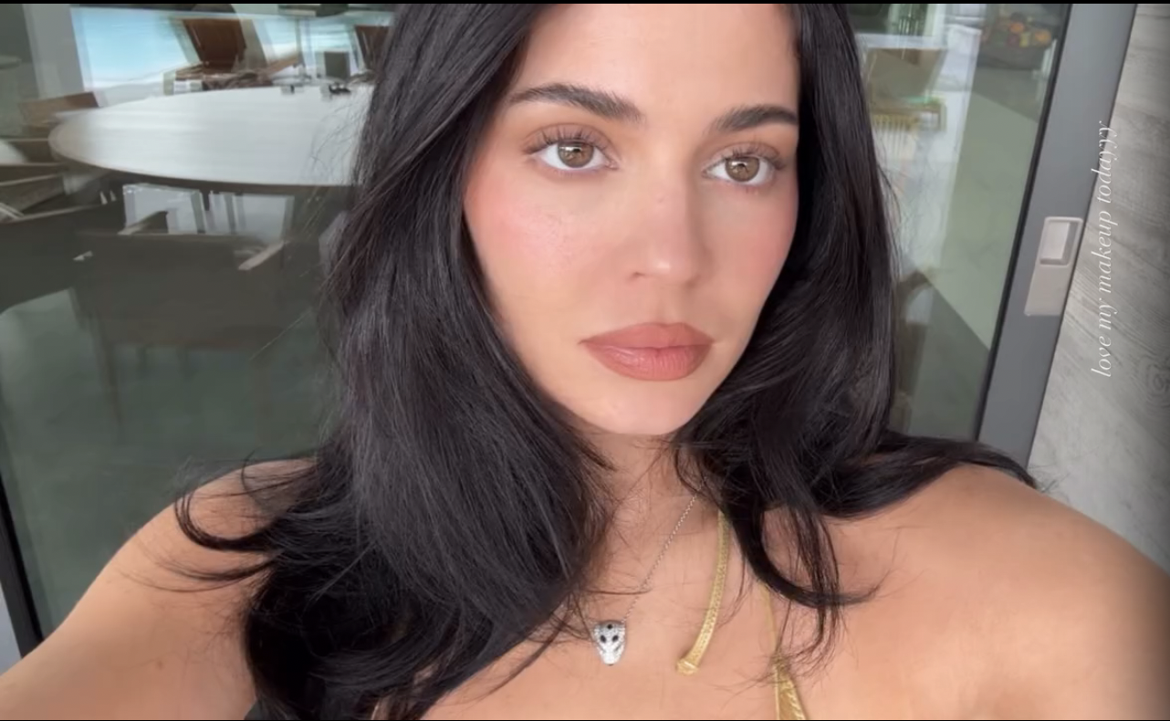 Kylie Jenner Poses in Teeny Gold Bikini to Kick Off the New Year