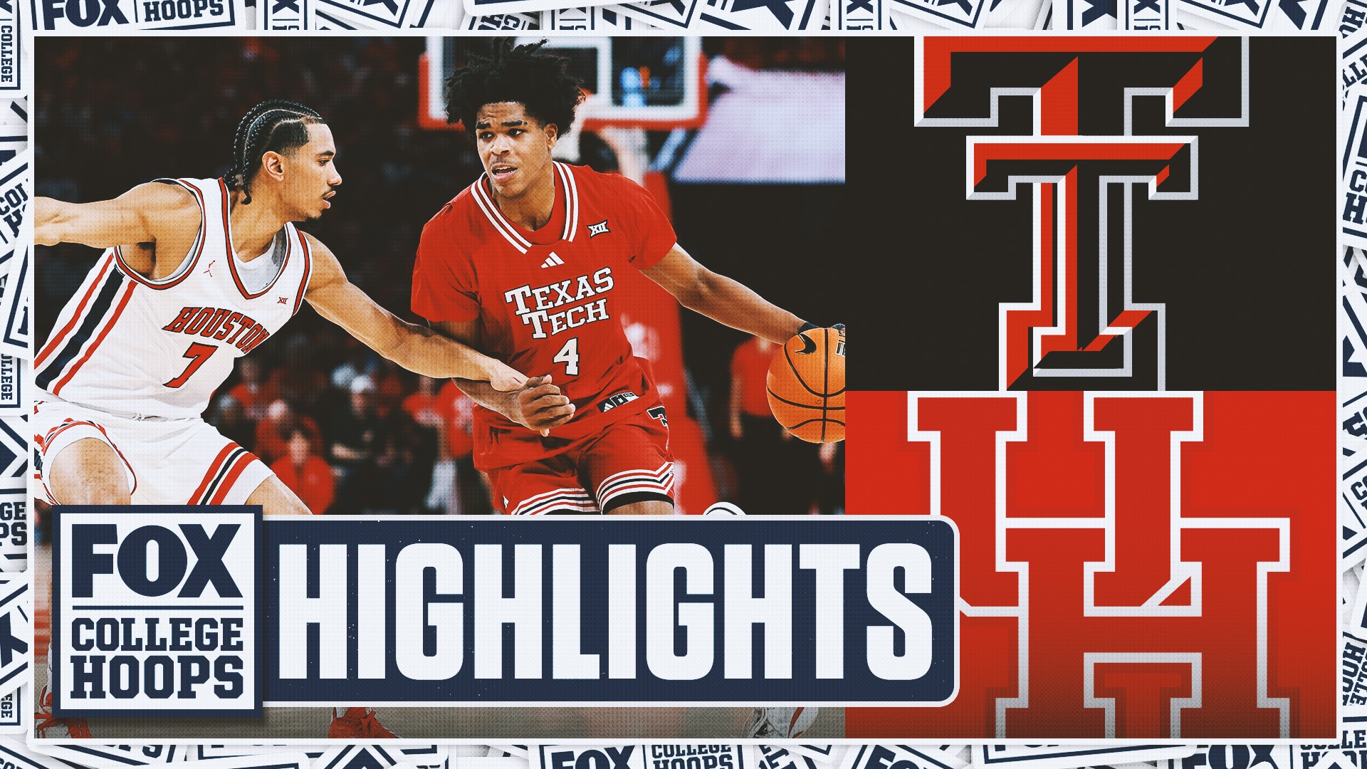 No. 14 Texas Tech Red Raiders vs. No. 7 Houston Cougars Highlights 🏀 FOX College Hoops