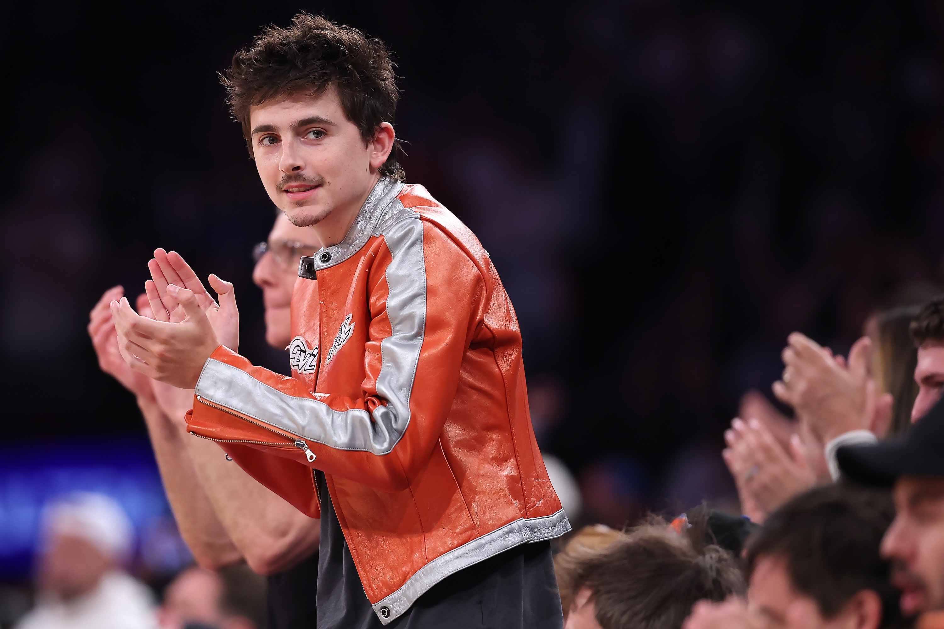Timothee Chalamet Cheers on Kylie Jenner During Victoria’s Secret Show