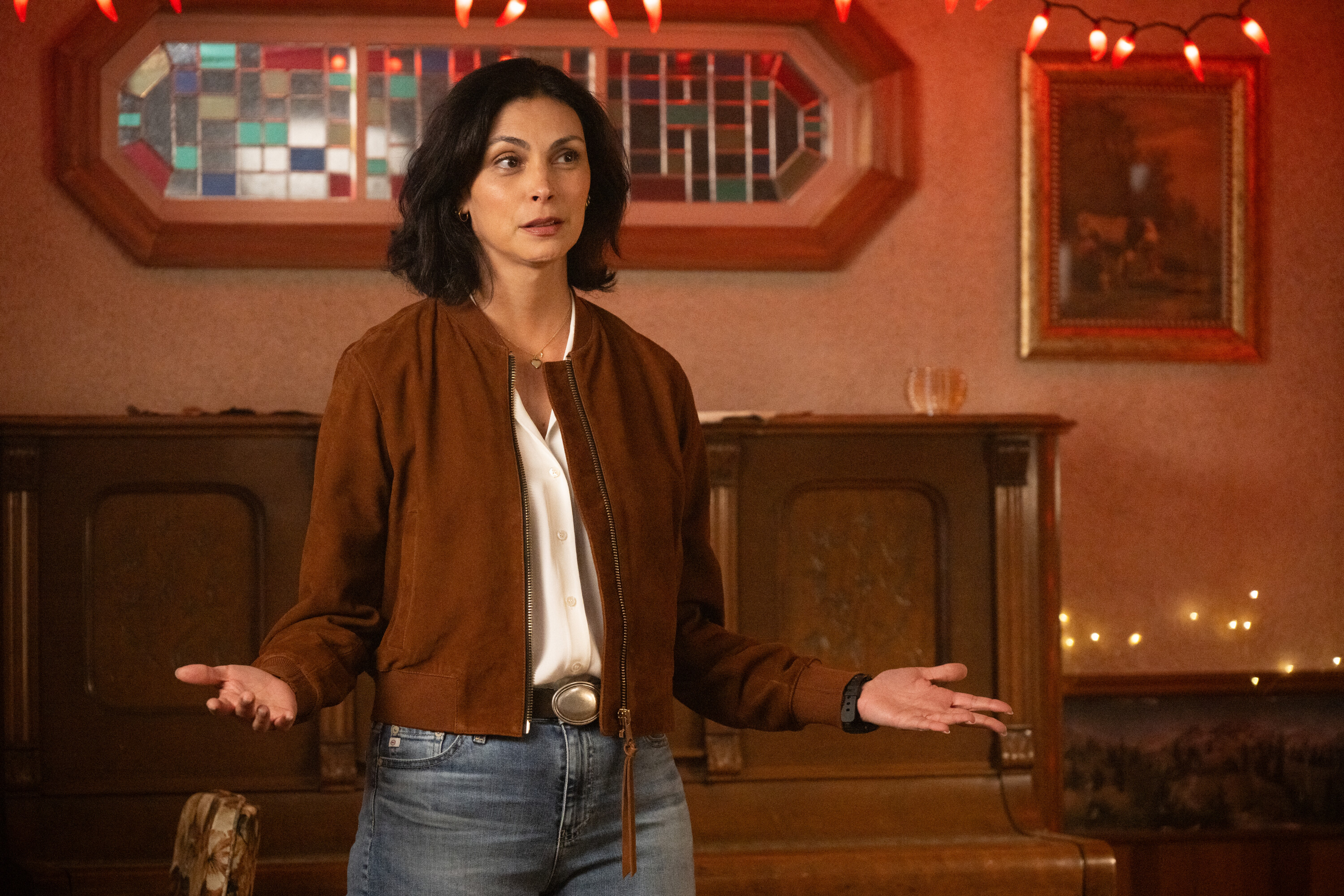 Who Does Morena Baccarin's Mickey Sleep With in 'Sheriff Country' Sex Scene?