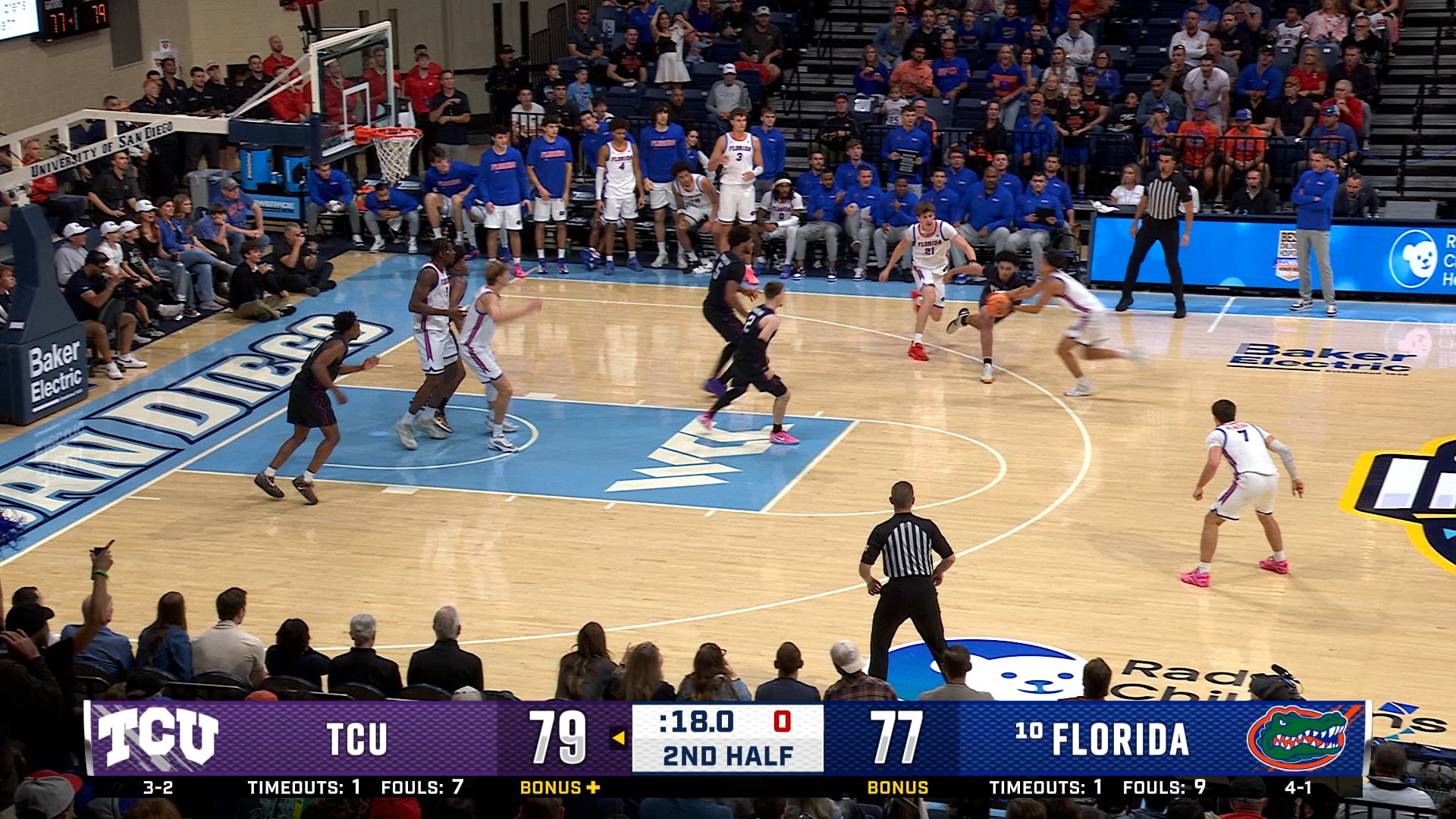 TCU forces crucial miss, helping cement an upset win over No. 10 Florida