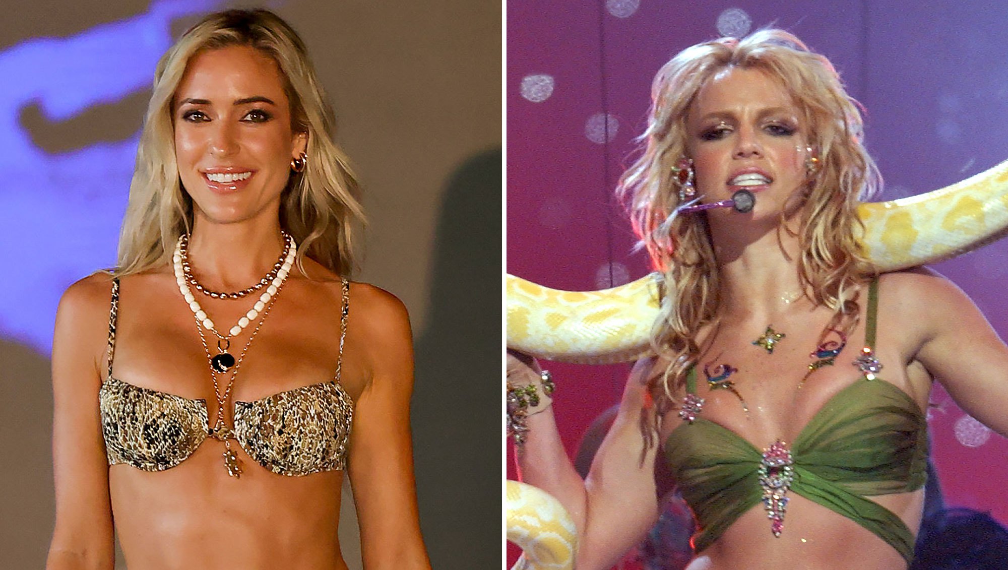 Kristin Cavallari Channels Britney Spears in a Sexy Snakeskin Bikini