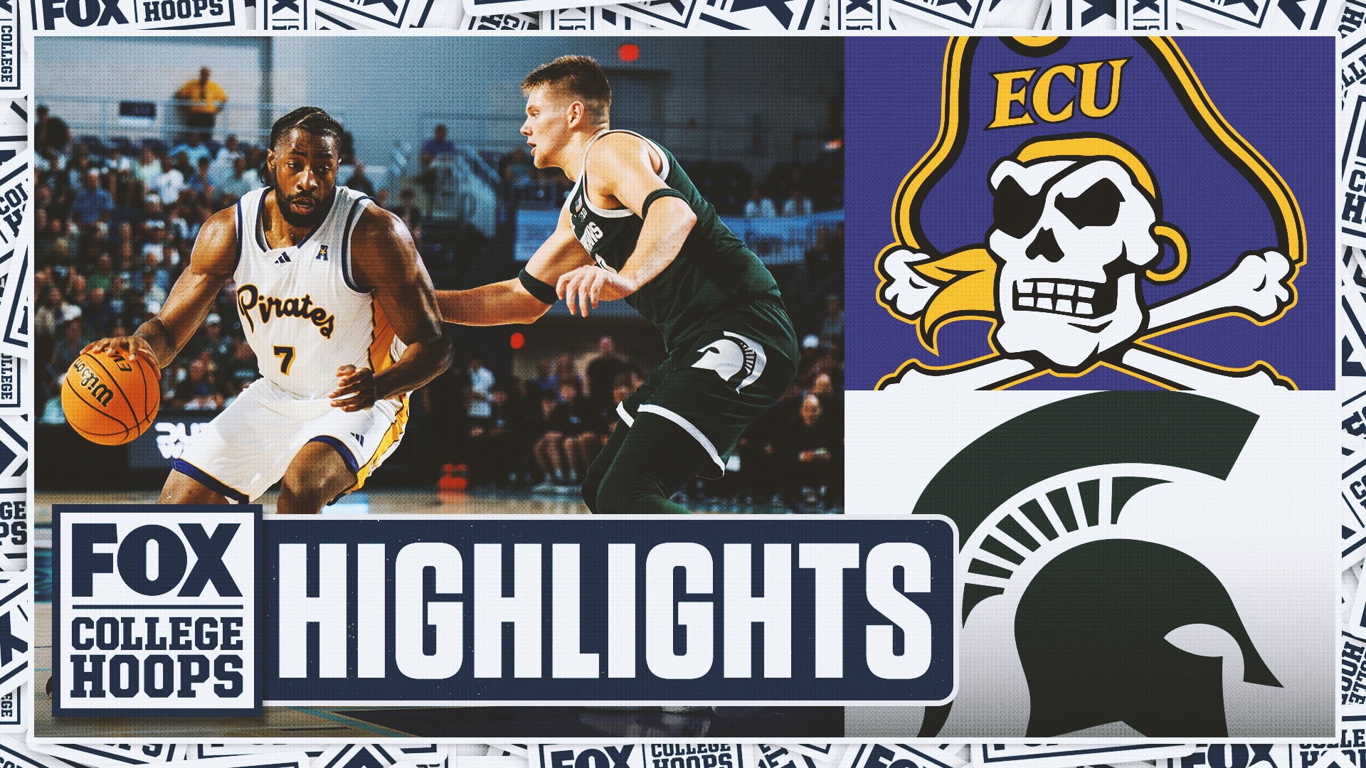 East Carolina Pirates vs. No. 11 Michigan State Spartans Highlights | FOX College Hoops