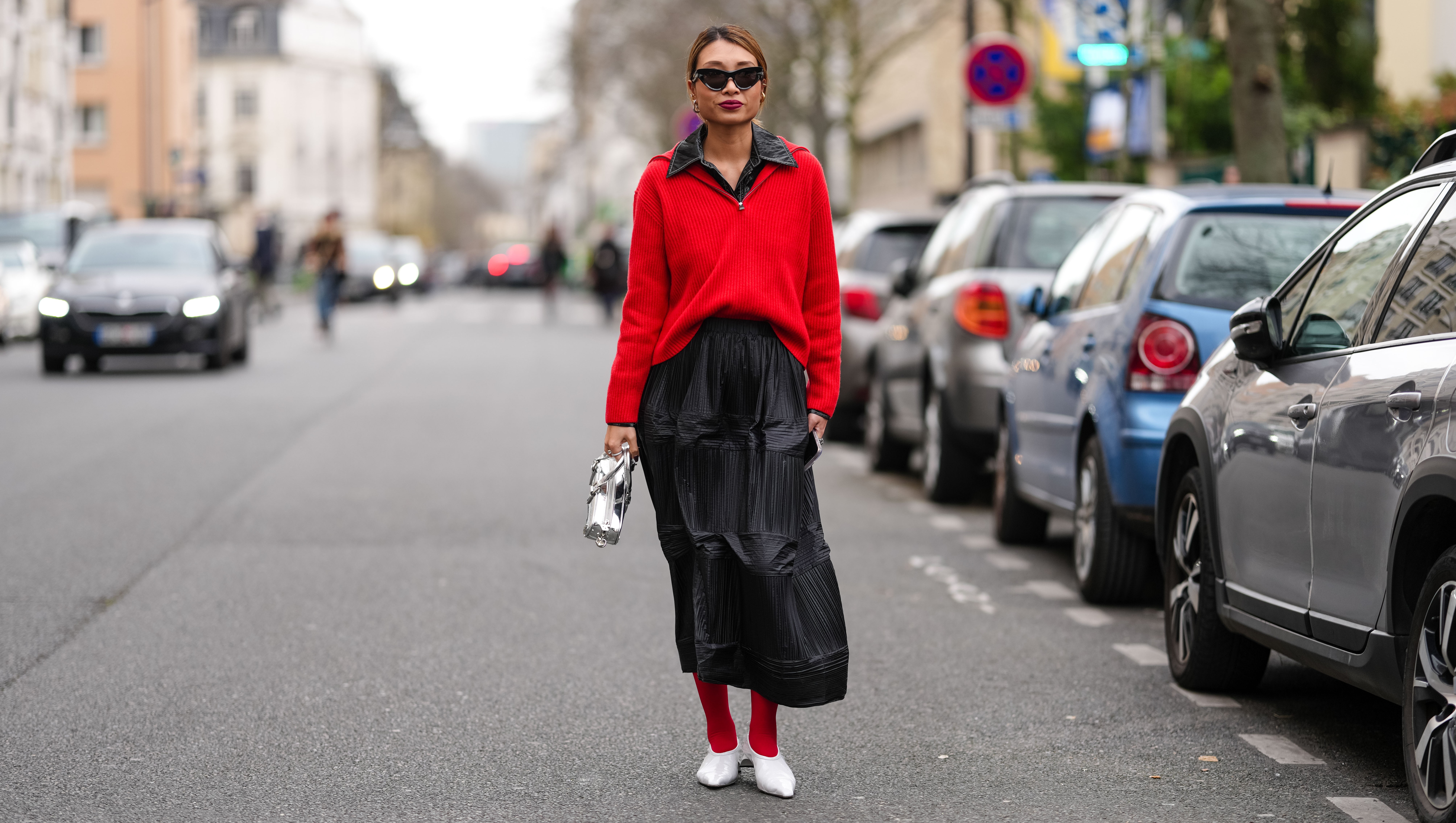 Trending! Celebs Are Loving Red Sweater Looks for Winter