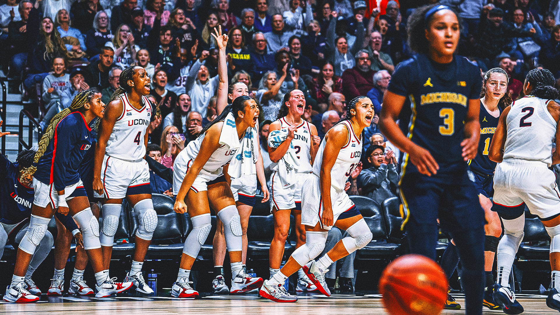 Azzi Fudd Turns in Season-Best Effort to Help No. 1 UConn Defeat No. 6 Michigan