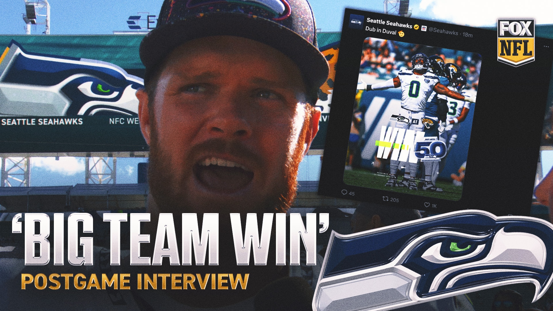 Sam Darnold on his connection with Seattle WRs &amp; important comeback win after last week's loss