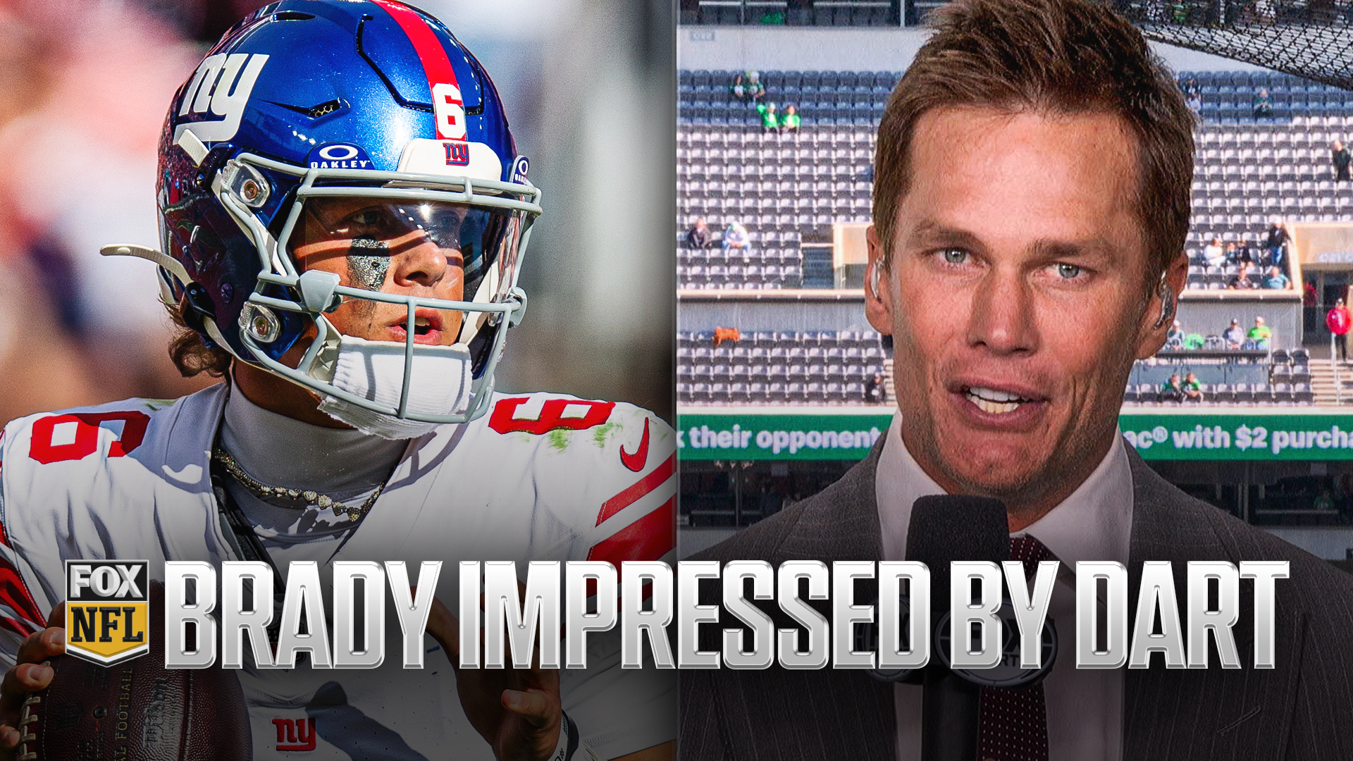 Tom Brady: Giants Rookie Jaxson Dart Has 'All of Those QB1 Traits I Look For'