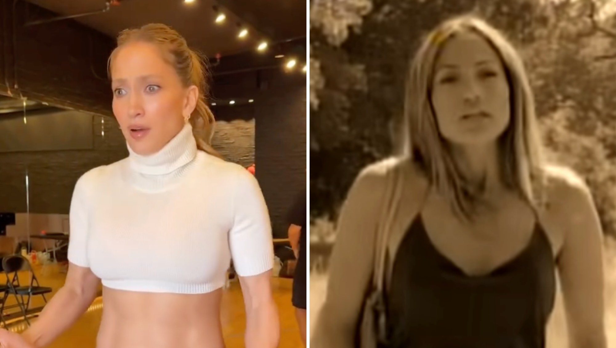 Jennifer Lopez Flaunts Chiseled Abs in Her Iconic 'Ain't It Funny' Video Jeans