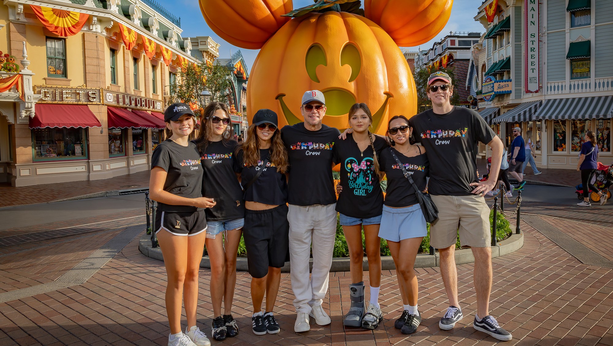 Matt Damon Is All Smiles With Wife and 4 Daughters at Disneyland
