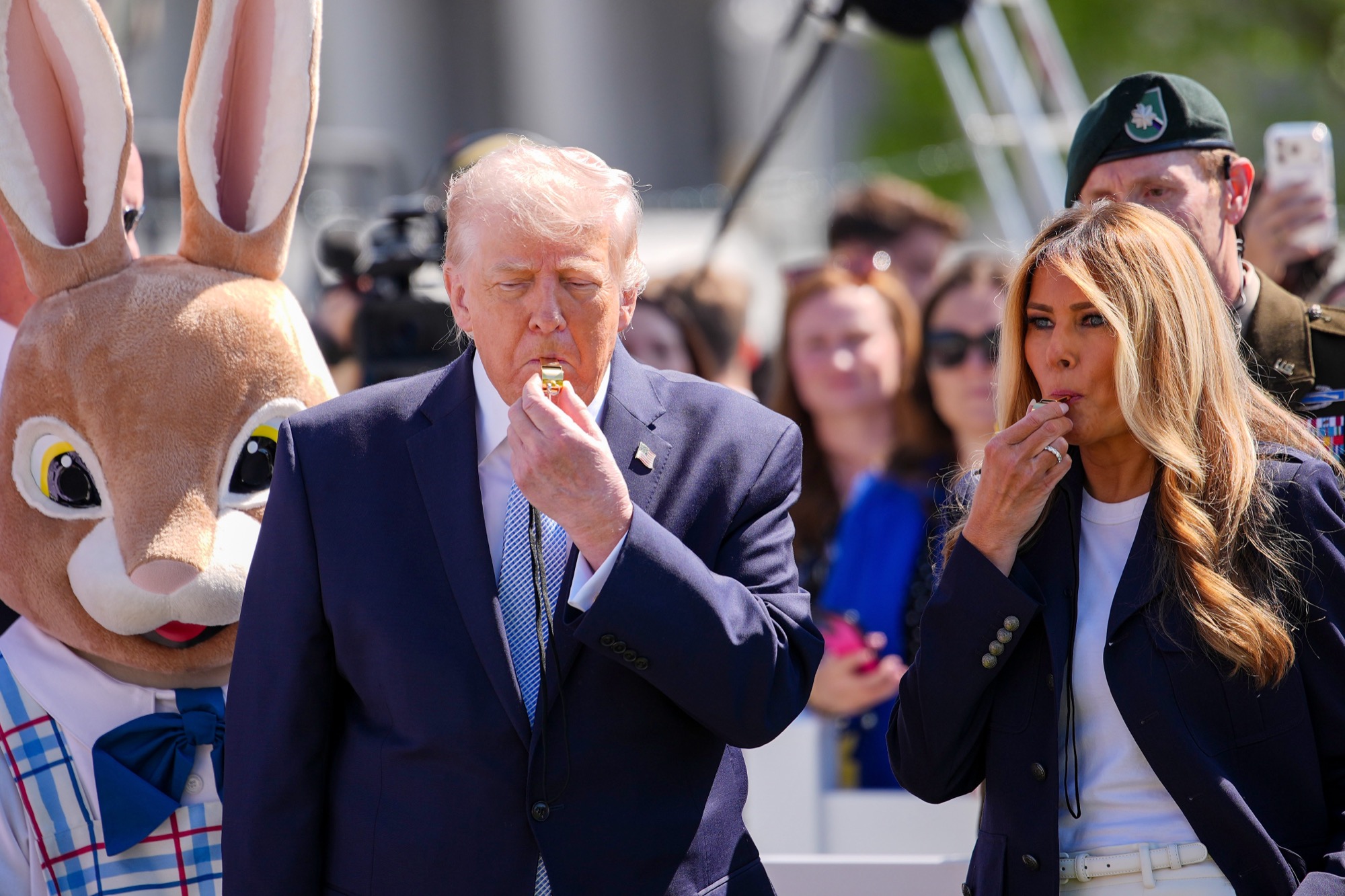 President Trump Makes 1st Appearance After Hospitalization Rumors