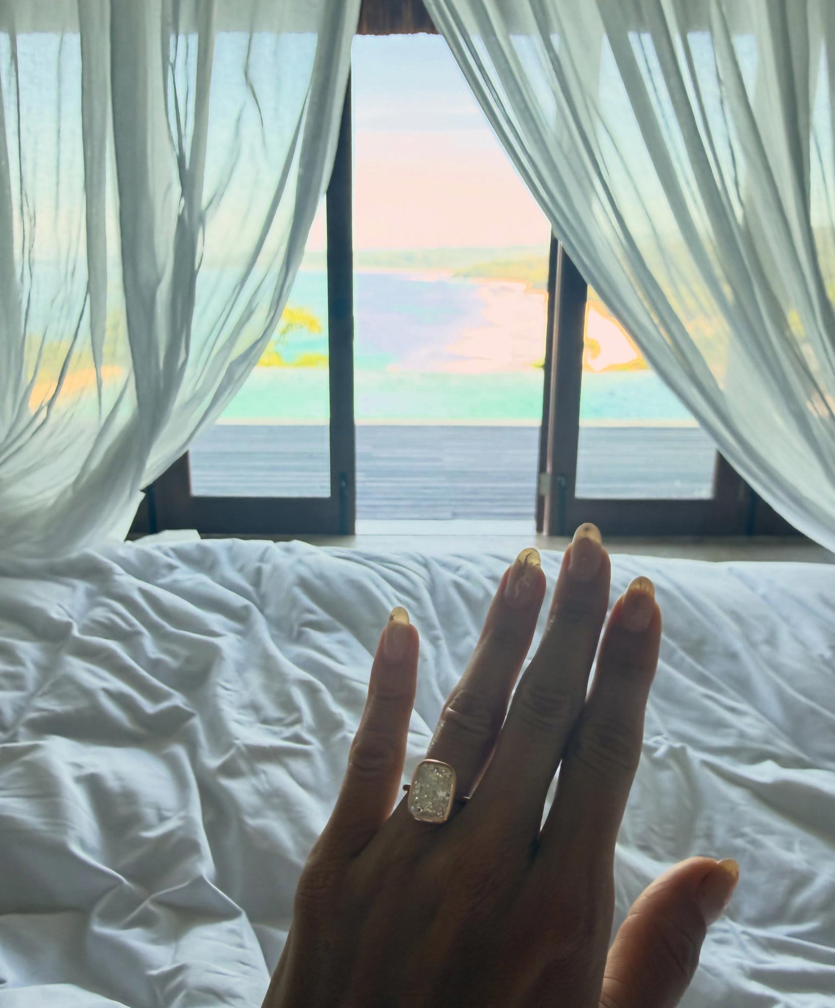 Alessandra Ambrosio Shows Off Massive Engagement Ring From Fiance Buck Palmer