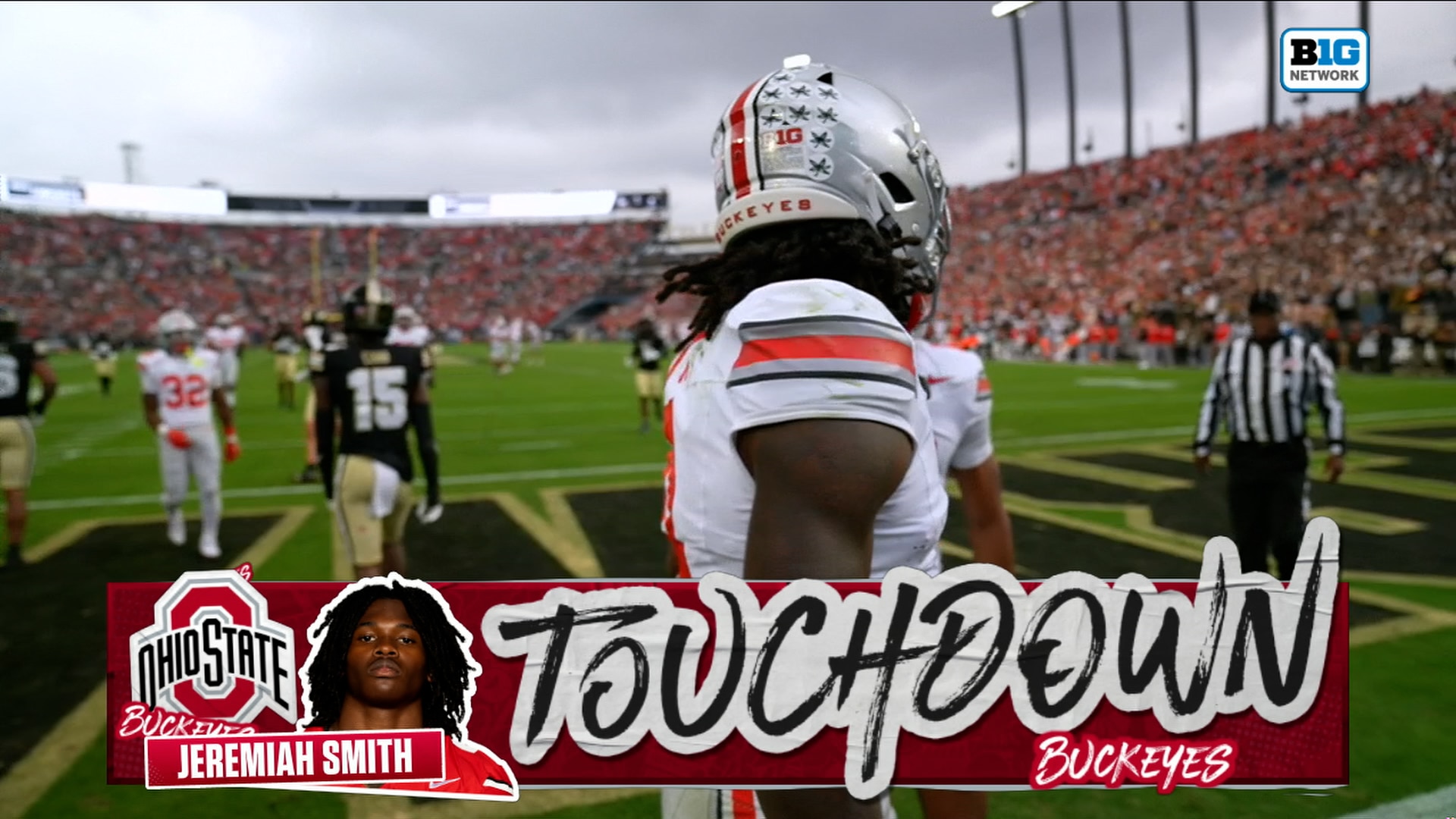 Julian Sayin finds Jeremiah Smith for 35-yard TD, extending Ohio State's lead over Purdue