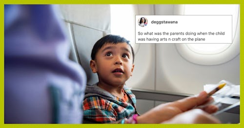 Parents Allegedly Left Kids' Stickers On An Airplane Wall &amp; People Are Big Mad