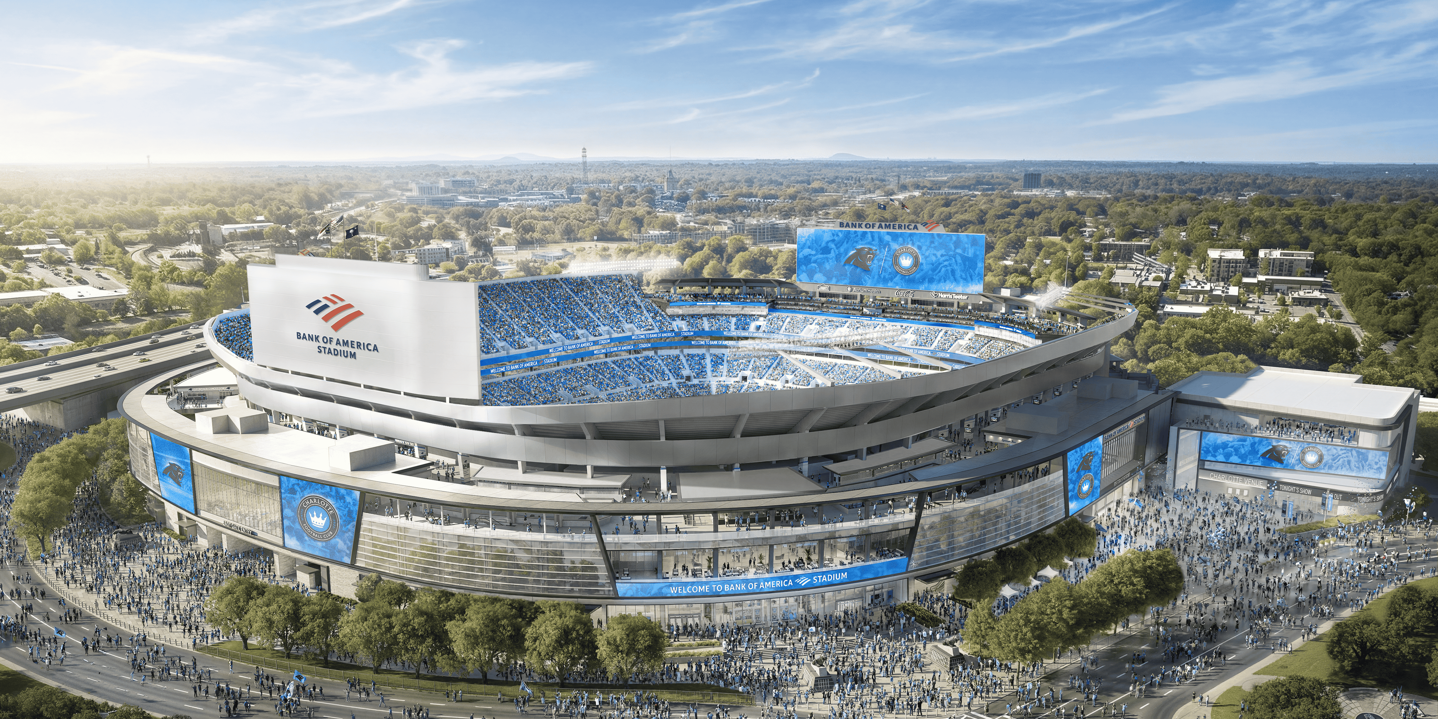 Carolina Panthers Unveil Rengderings For Expanded $1.3 Billion Stadium Renovation