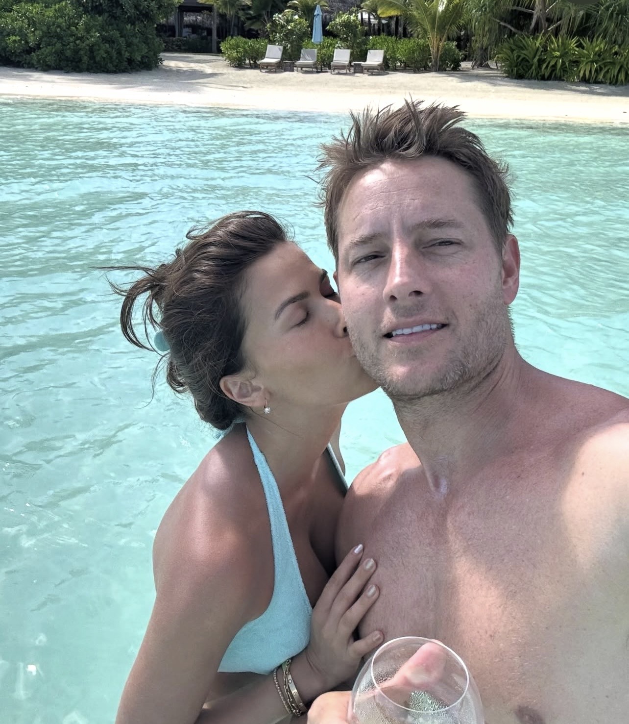Justin Hartley's Wife Sofia Pernas Posts Adorable Photo of Him With a Baby