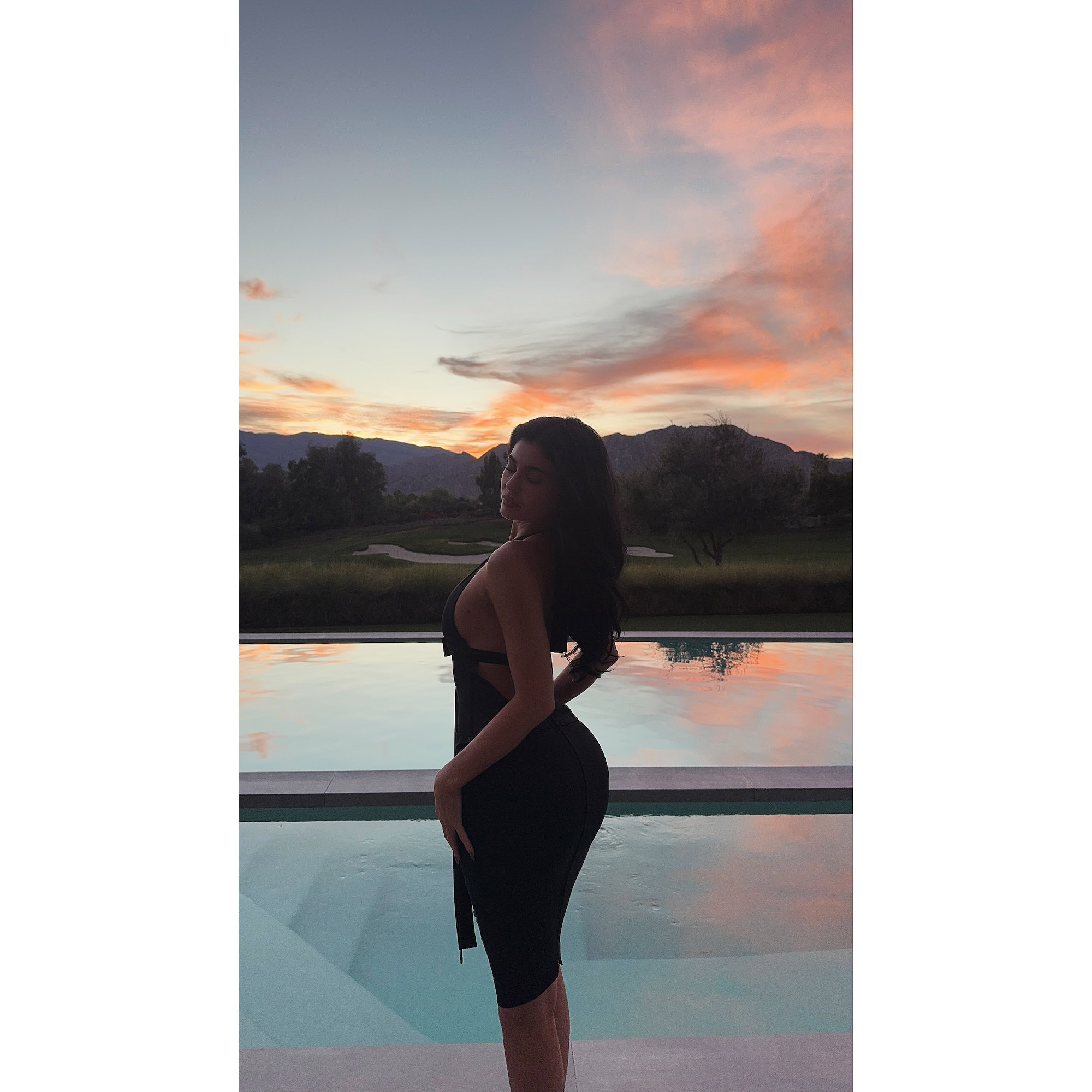 Kylie Jenner Rocks Plunging Black Mini Dress to Family Thanksgiving Dinner