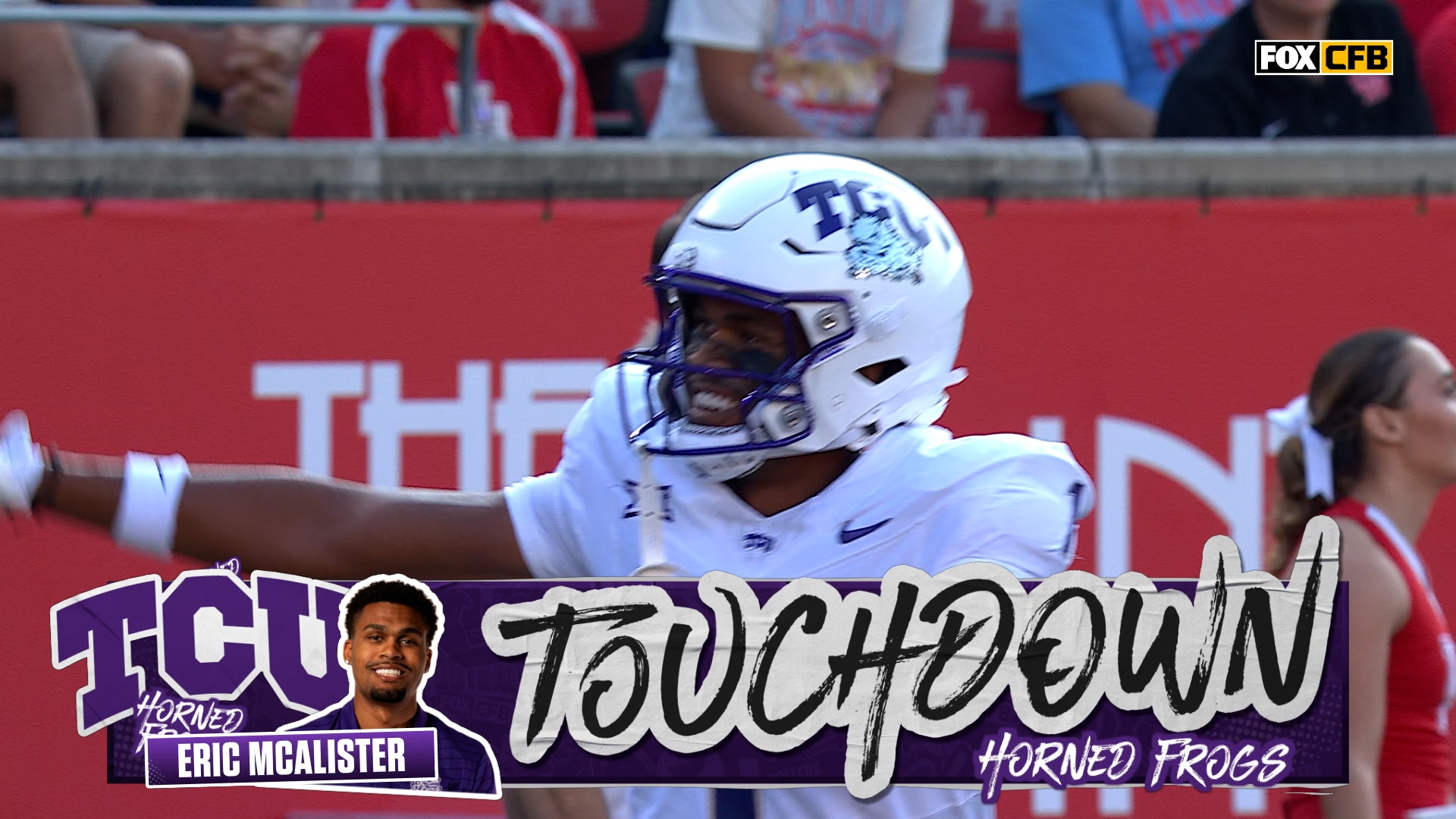 Josh Hoover finds Eric McAlister for 33-yard TD, giving TCU the lead over No. 23 Houston