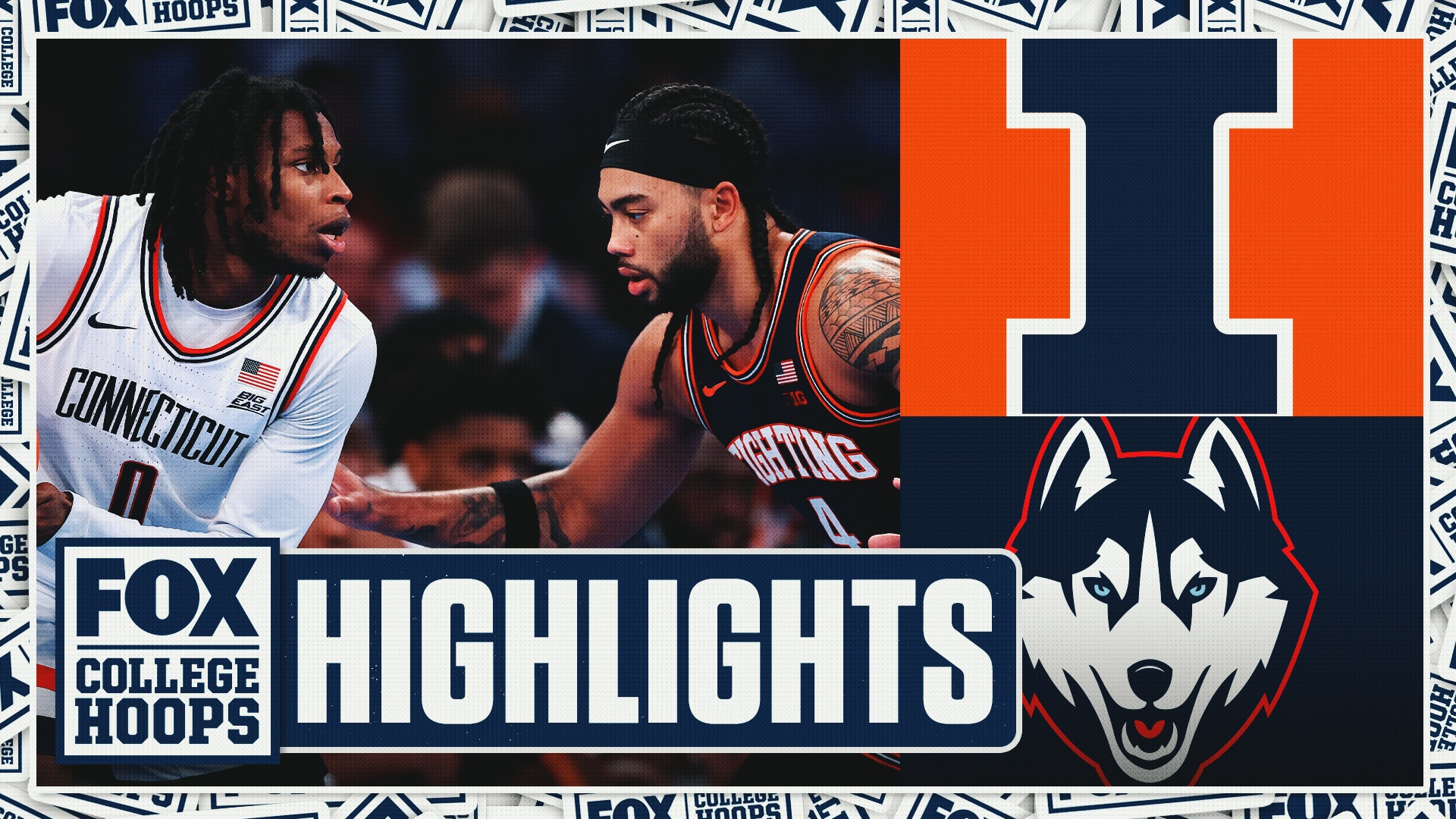 No. 13 Illinois Fighting Illini vs. No. 5 UConn Huskies Highlights 🏀 FOX College Hoops