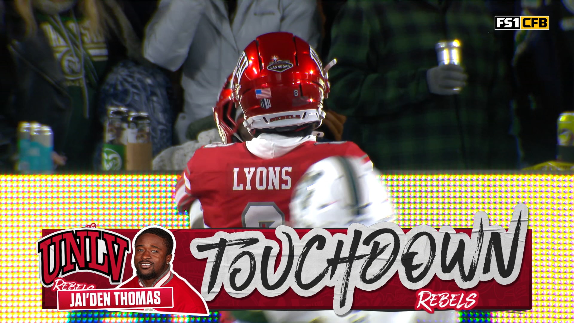 UNLV's Jai'den Thomas rushes 57-yard TD, tying score against Colorado State