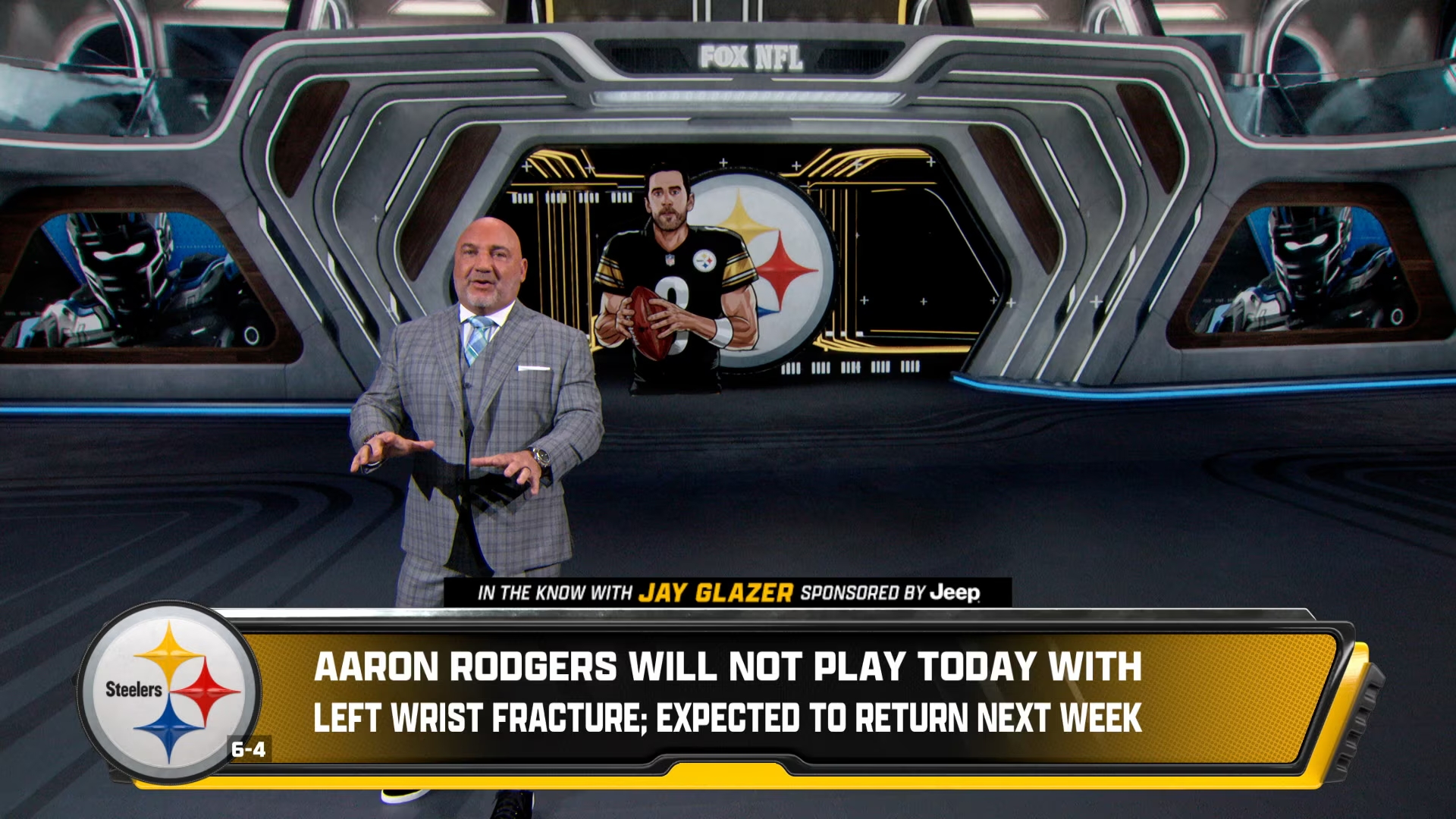 Steelers QB Aaron Rodgers Out vs. Bears, Expected to Play Next Week vs. Bills