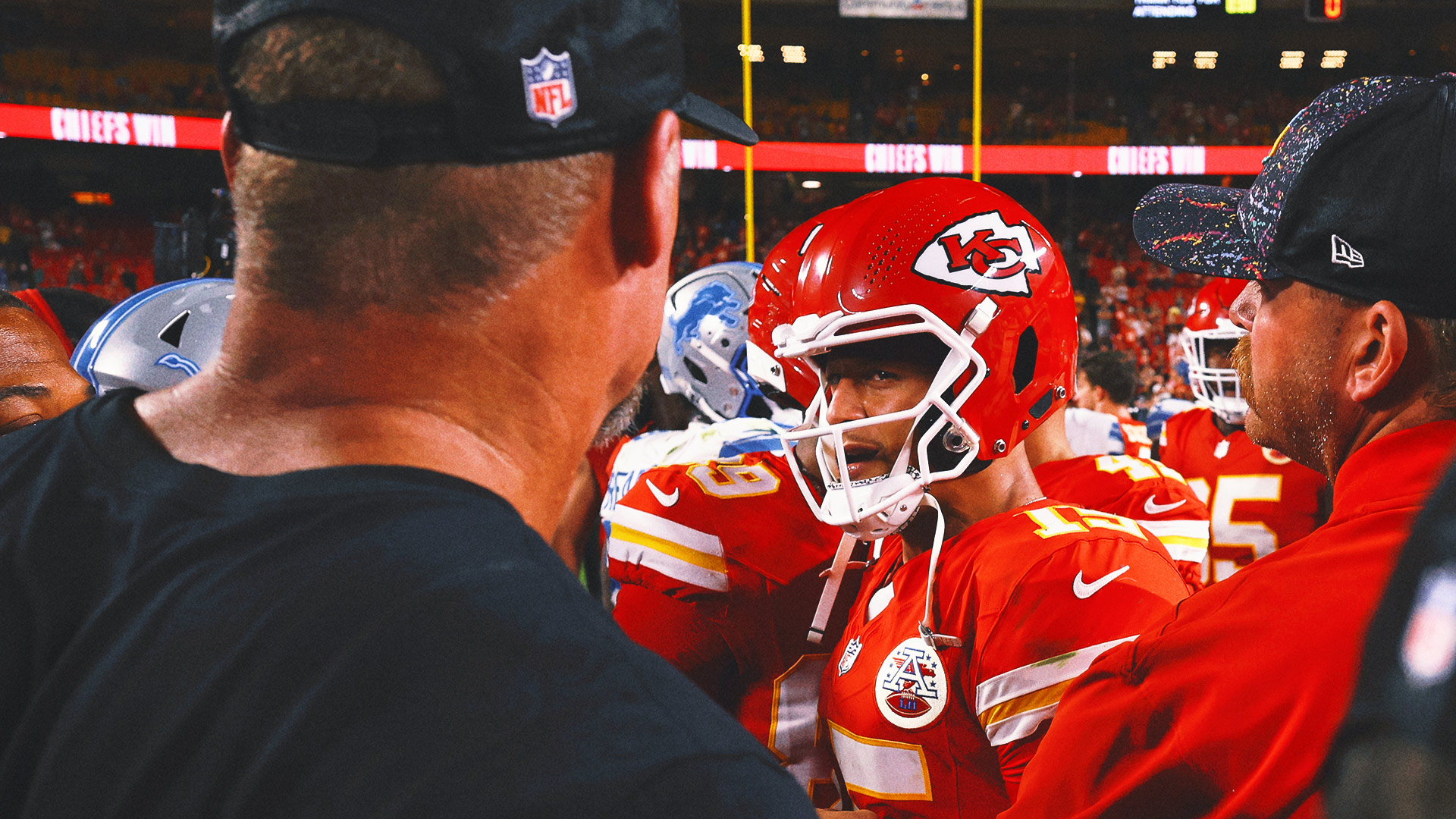 Patrick Mahomes, Brian Branch Involved in Lions vs. Chiefs Post-Game Scuffle