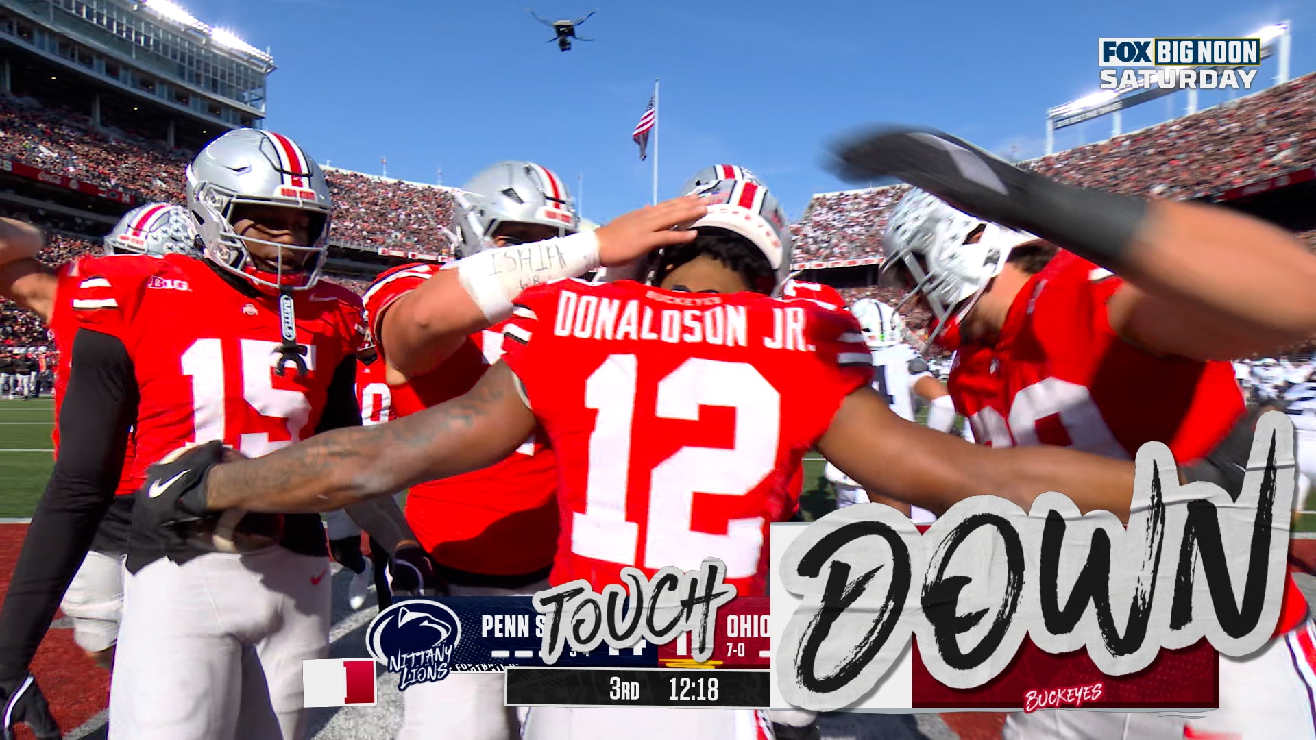 CJ Donaldson punches in one-yard TD to extend Ohio State's lead over Penn State