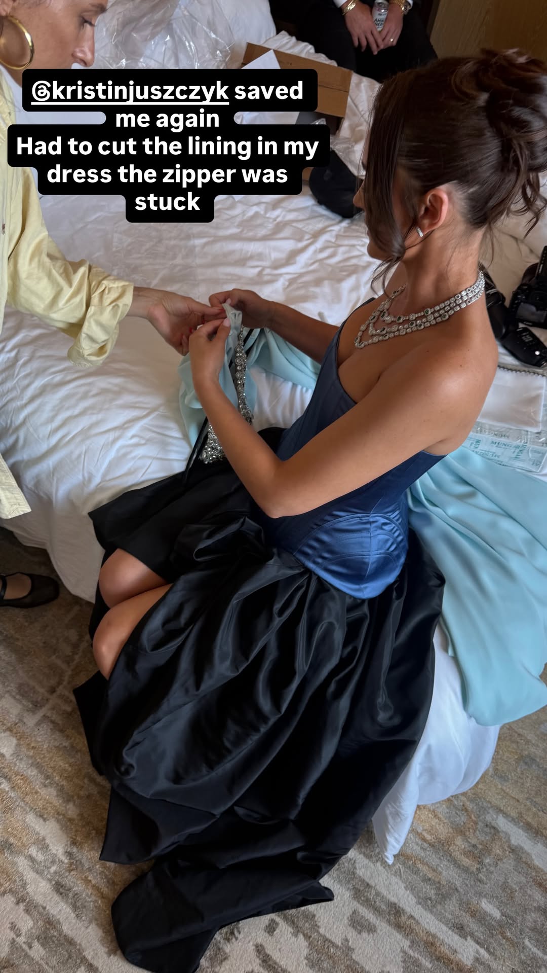 Claire Kittle Suffers Wardrobe Malfunction Ahead of Taylor Swift's Wedding