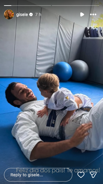 Gisele Bundchen Shares Photo of Joaquim Valente and Son in Jiu-Jitsu Uniforms