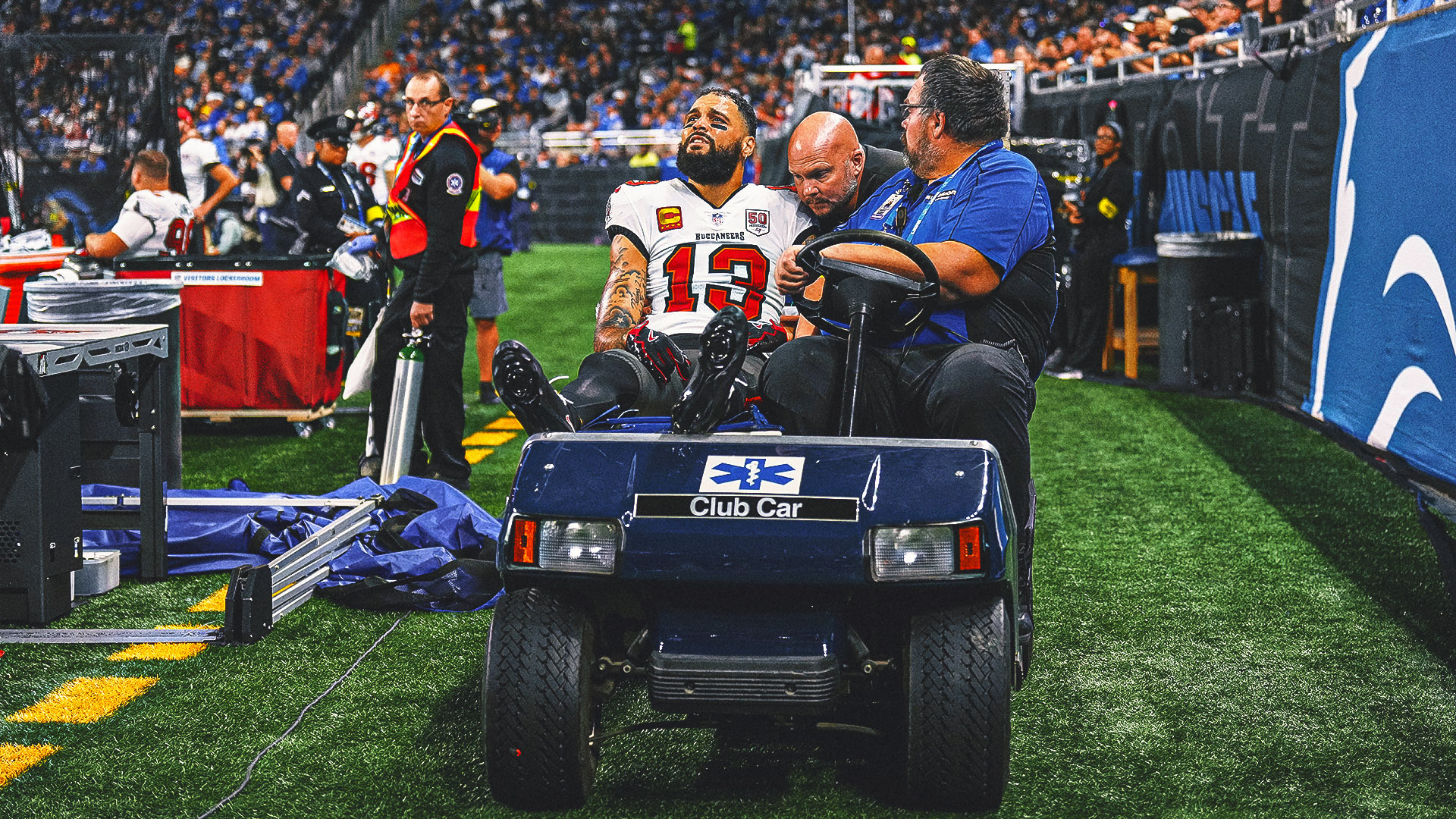 Mike Evans Suffers Broken Clavicle During Buccaneers' Loss to Lions