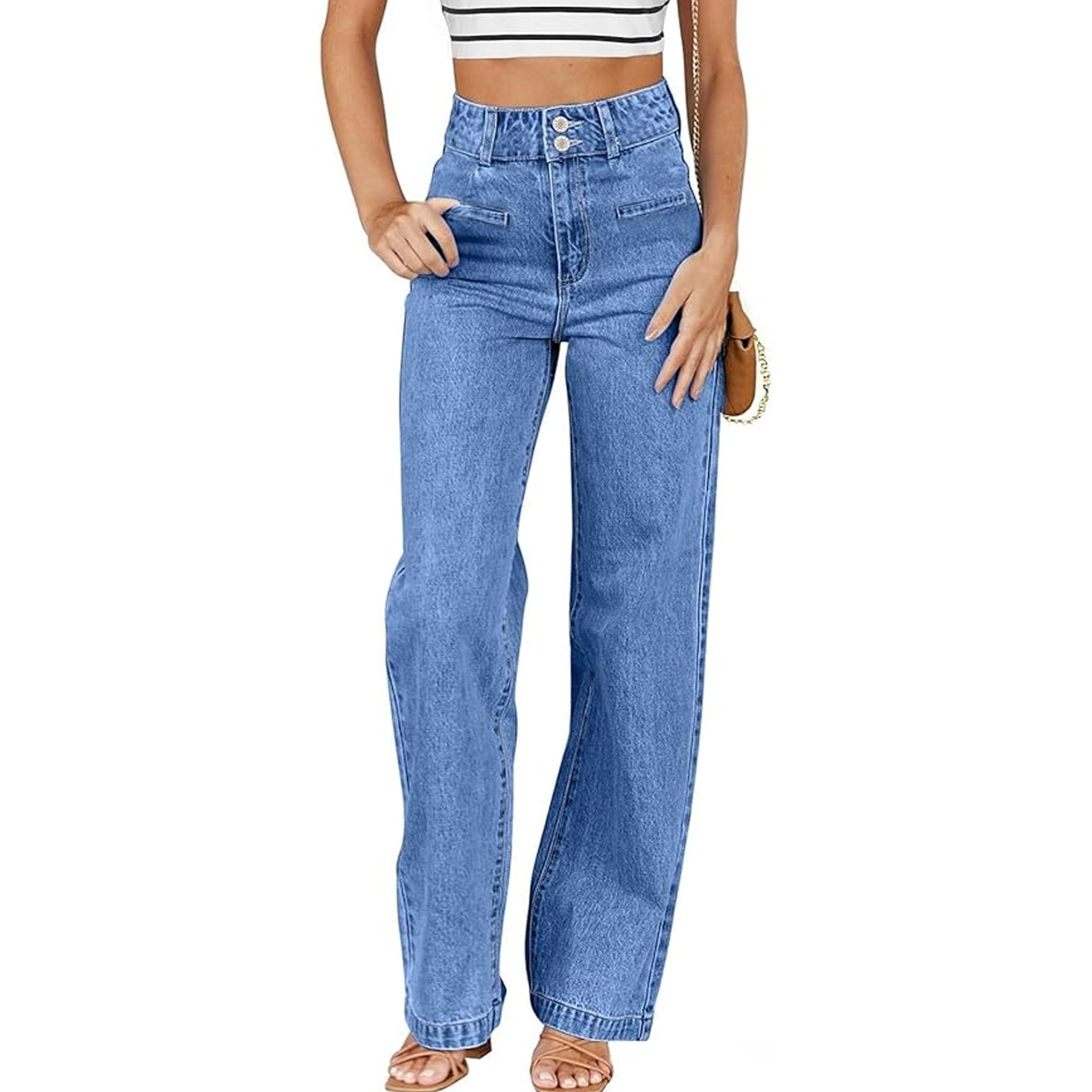 Rachel Zoe's Slimming Rich Mom Wide Leg Jeans Look Is Just $37