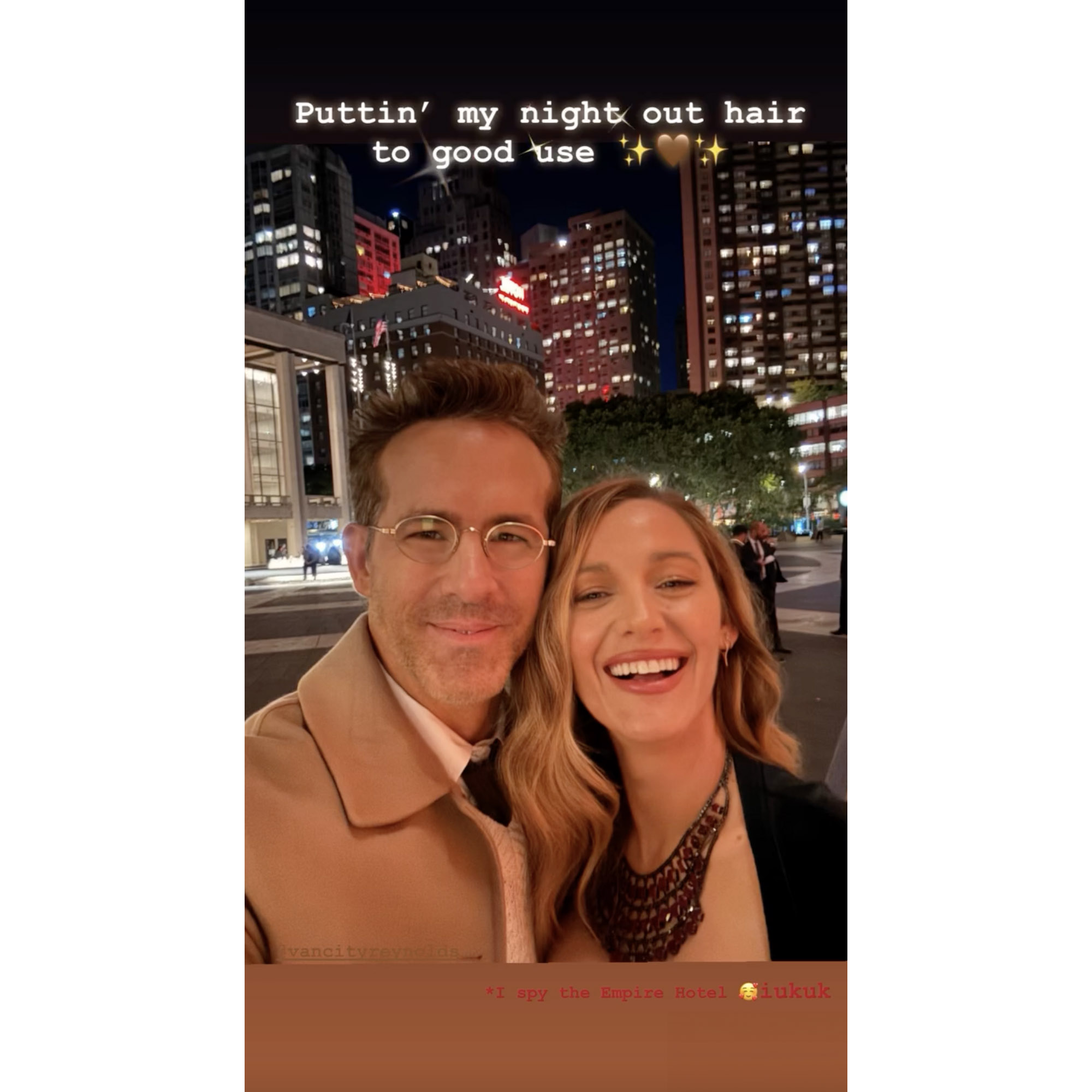 Blake Lively Shares Rare Date Night Selfie With Ryan Reynolds