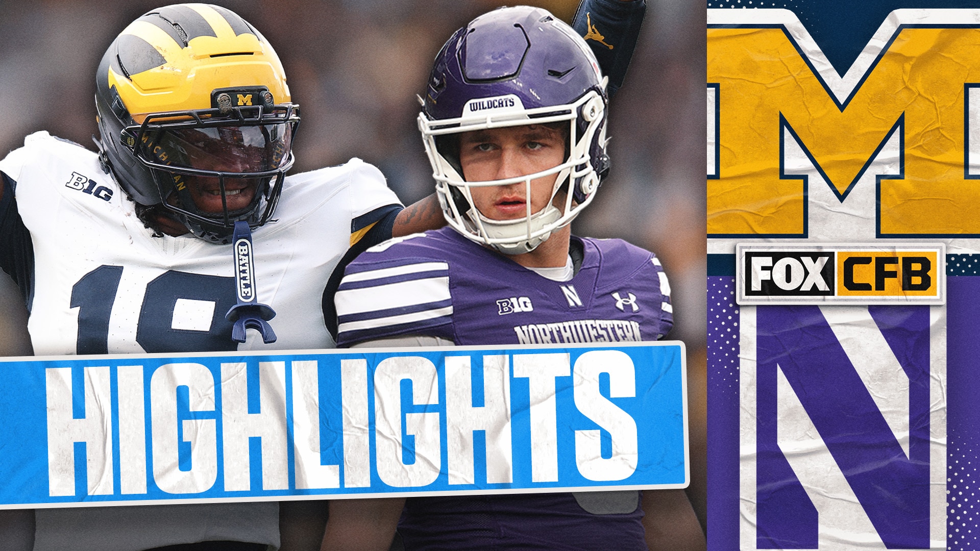 No. 18 Michigan Wolverines vs. Northwestern Wildcats | FOX College Football