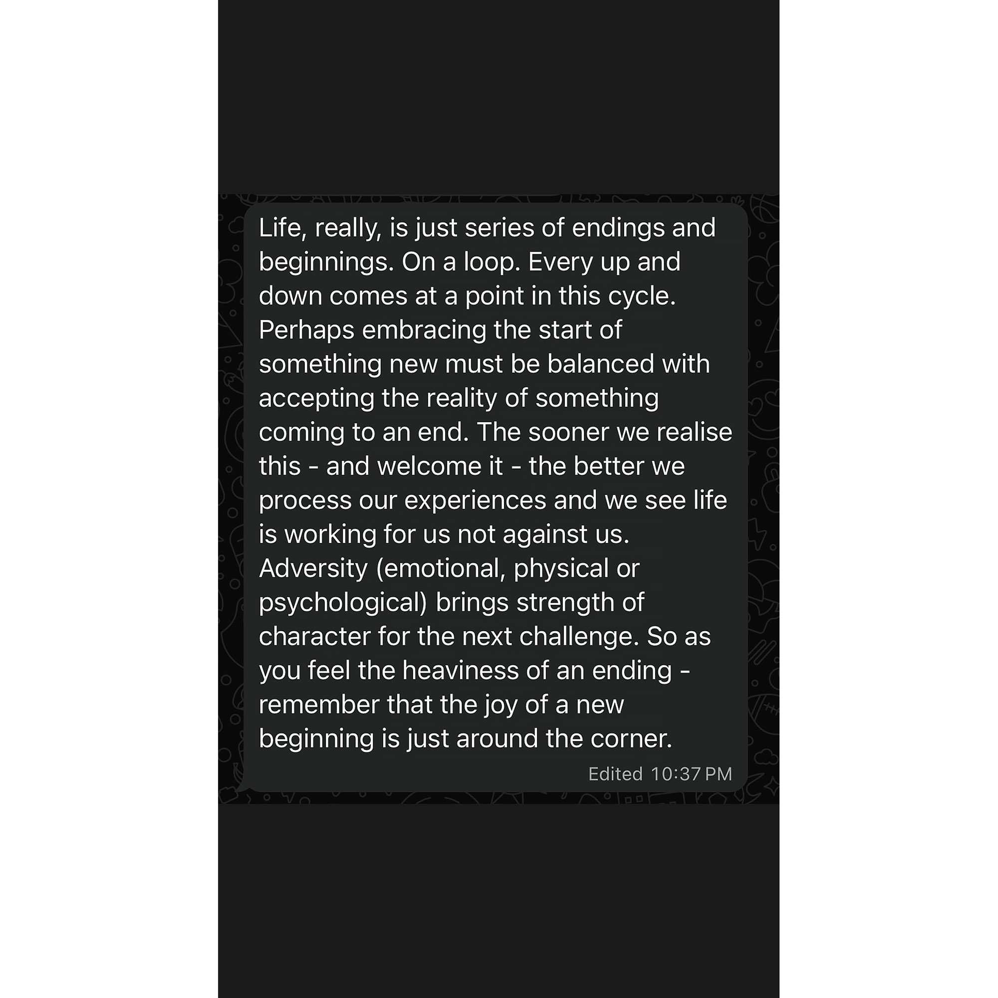 Sophie Turner Shares Text About Life's ‘Series of Endings and Beginnings’