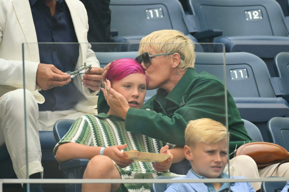 Pink's Son Jameson, 9, Shows Off Bright Pink Hair at 2026 US Open Finals