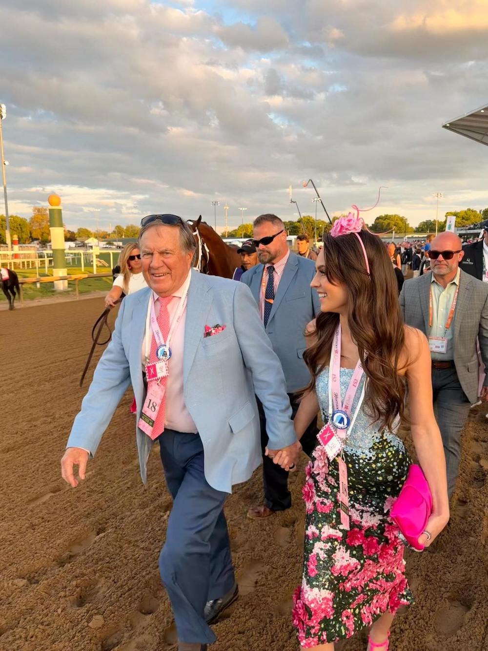 Bill Belichick and Jordon Hudson Mark Kentucky Derby With Shady IG Caption