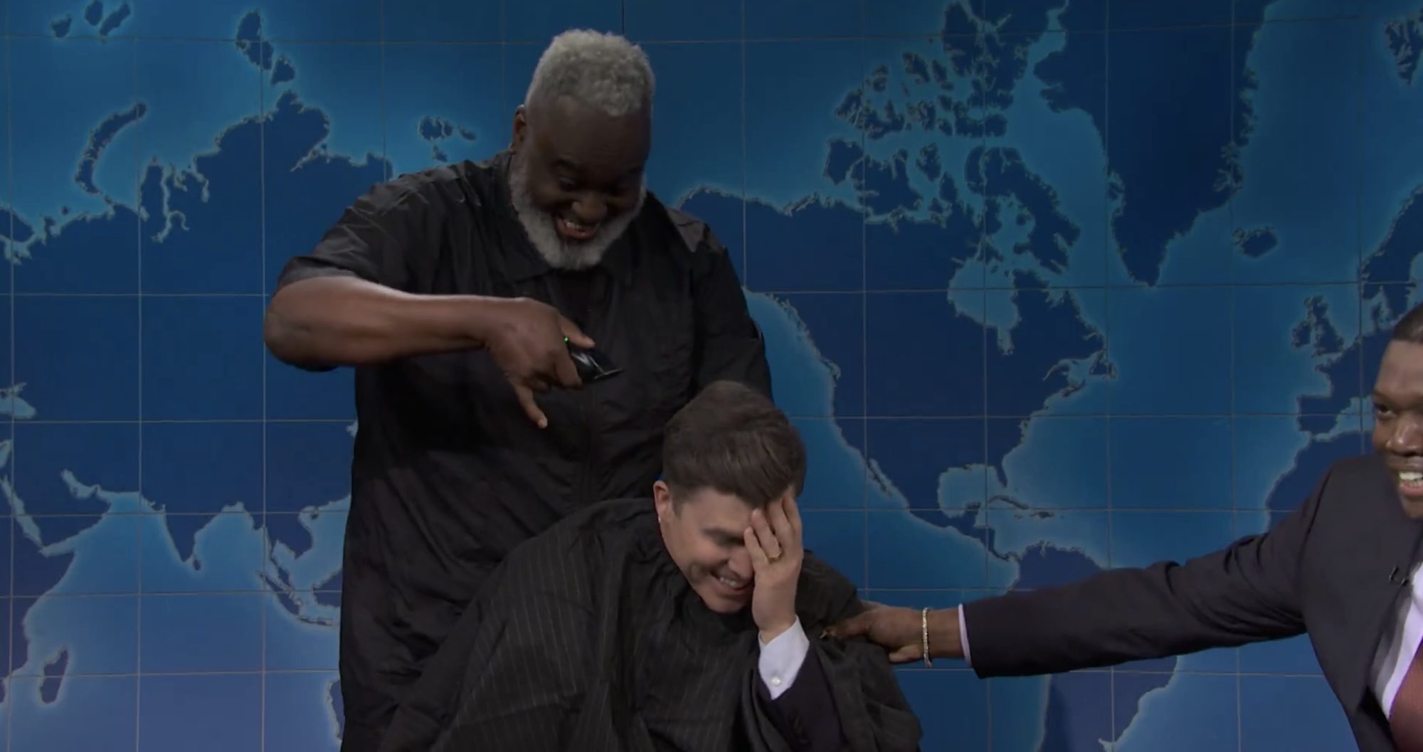 Colin Jost Is Nearly Forced to Shave Off His ‘Award-Winning’ Hair on ‘SNL’