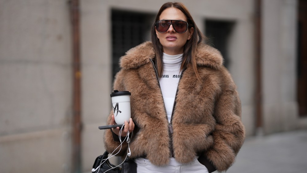Sorry, Shearling — 16 Faux Fur Sweatshirts That Prove This Style Is the New Rich Mom Layer