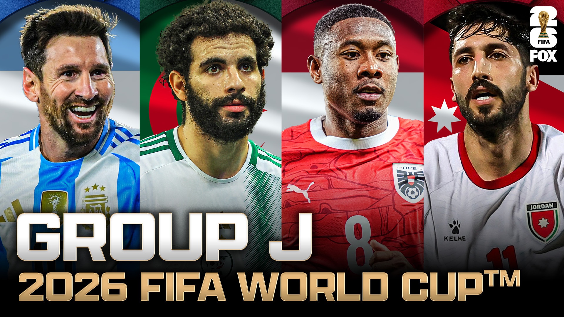 Group J: Argentina, Algeria, Austria and Jordan | 2026 FIFA World Cup Draw