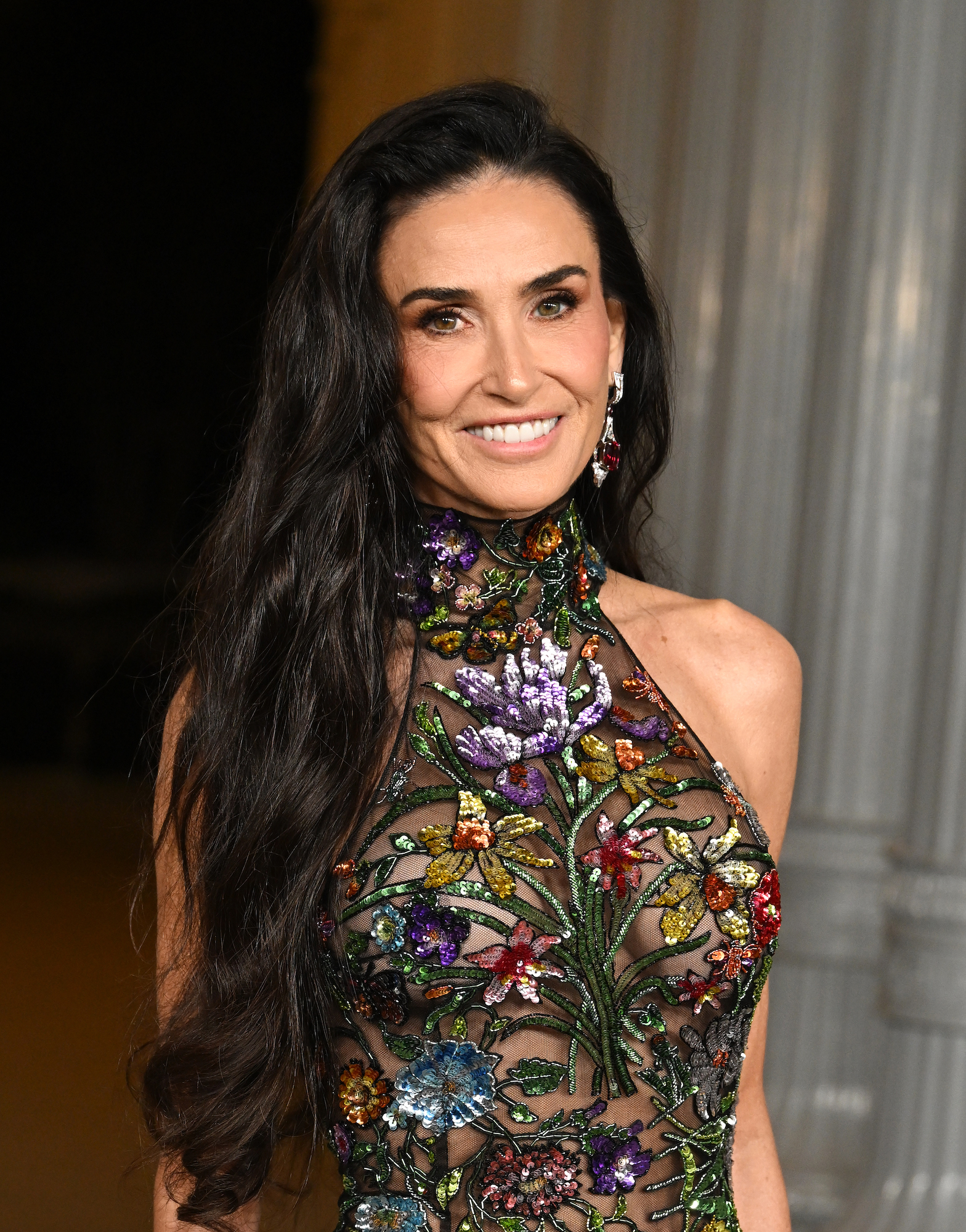 Demi Moore Proves There's No Age Limit Slaying the Naked Dress Trend