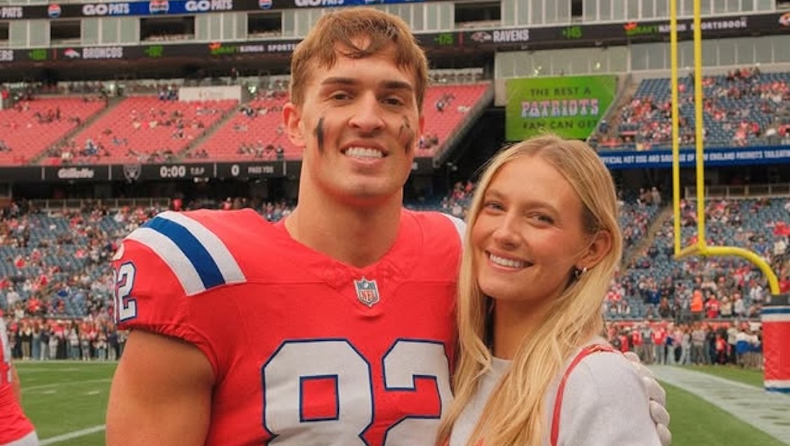 Patriots' Eli Raridon's Wife Offers Sideline Support After Loss of Baby Son